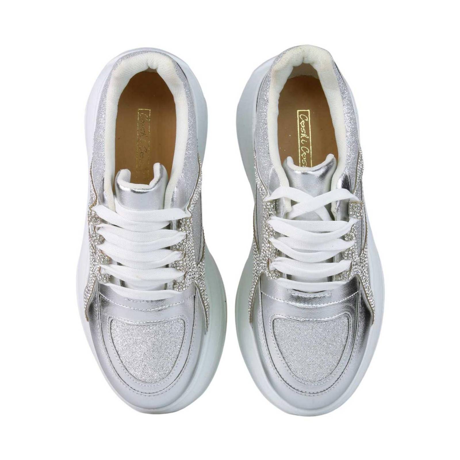 Tenis Mujer Casual Plataforma Oro Coshi Coshi 13004003 