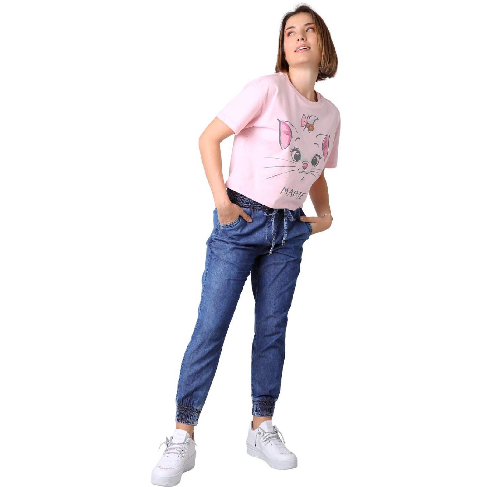Jeans Mujer Moda Jogger Azul Furor 62106814 .
