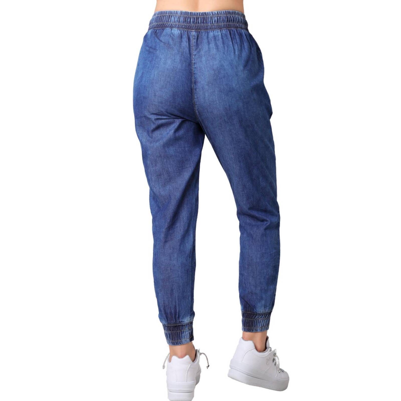 Jeans Mujer Moda Jogger Azul Furor 62106814 .