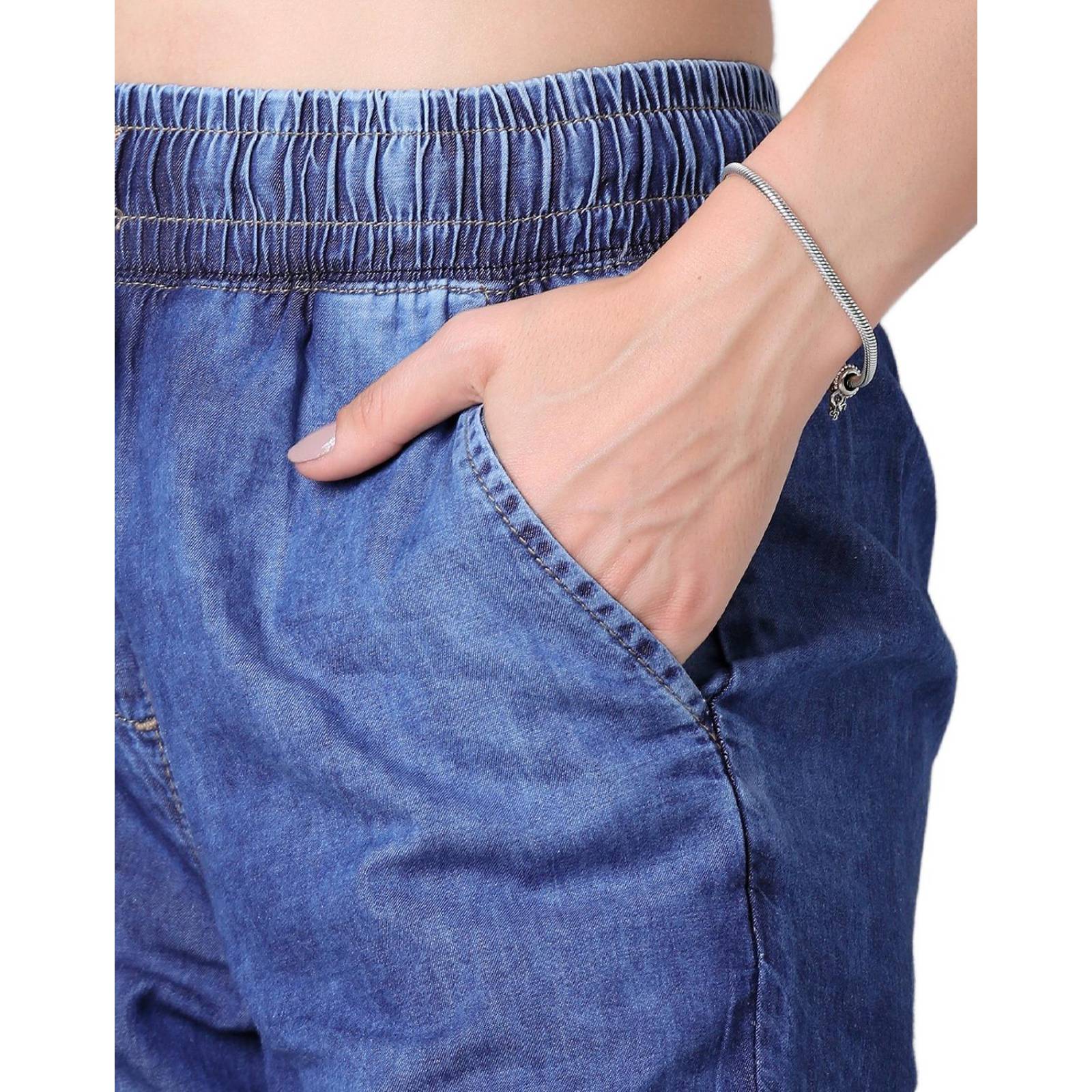 Jeans Mujer Moda Jogger Azul Furor 62106814 .
