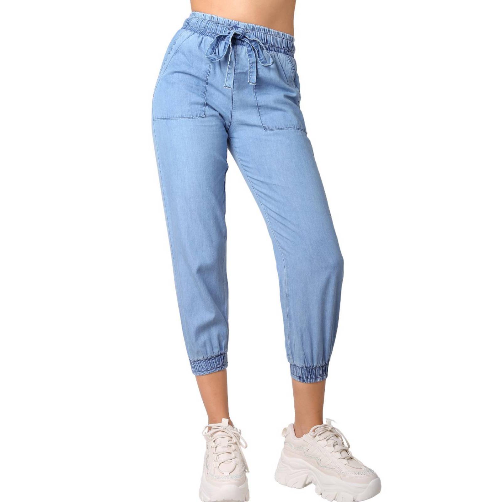 Jeans Mujer Moda Jogger Azul Furor 62106815 .