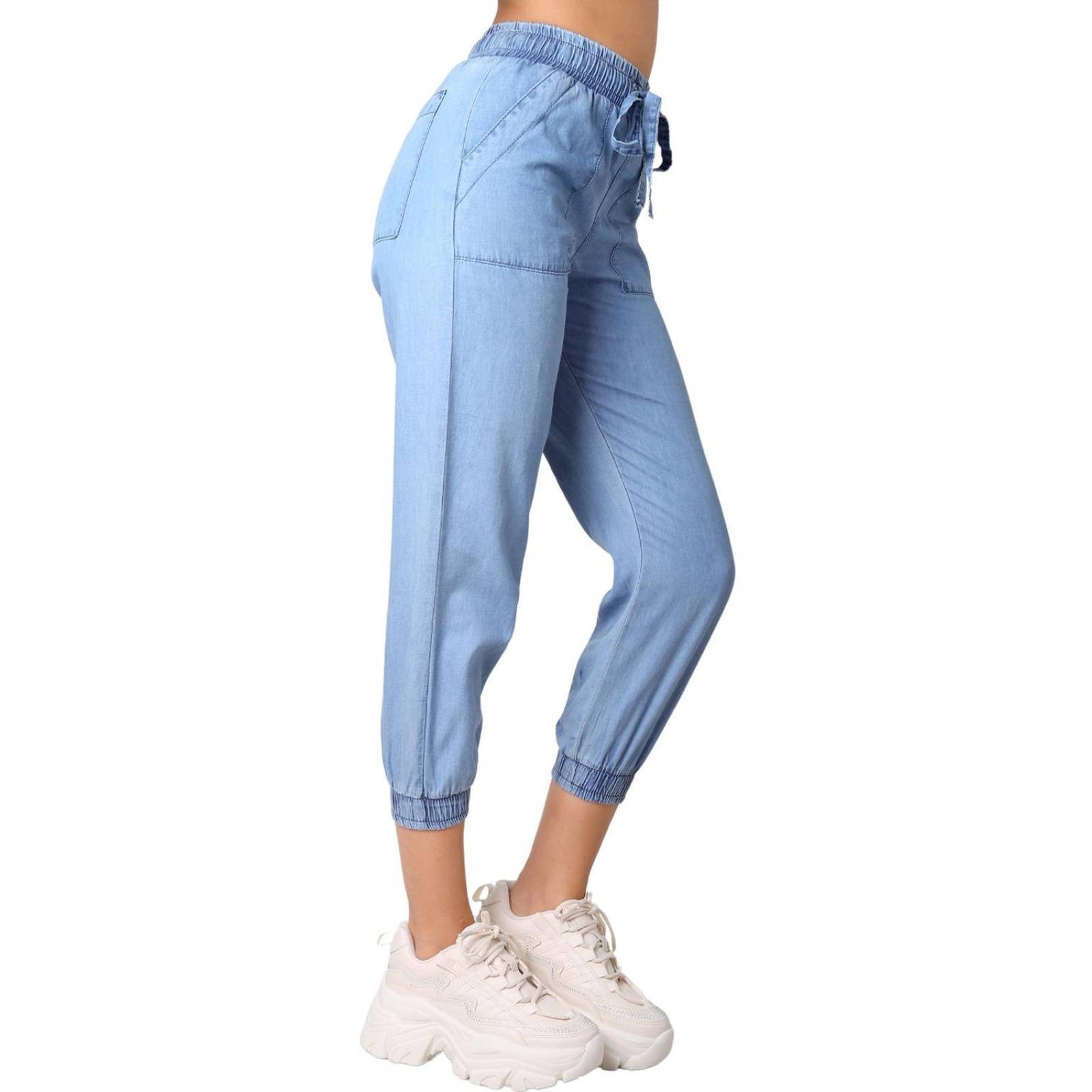 Jeans Mujer Moda Jogger Azul Furor 62106815 .