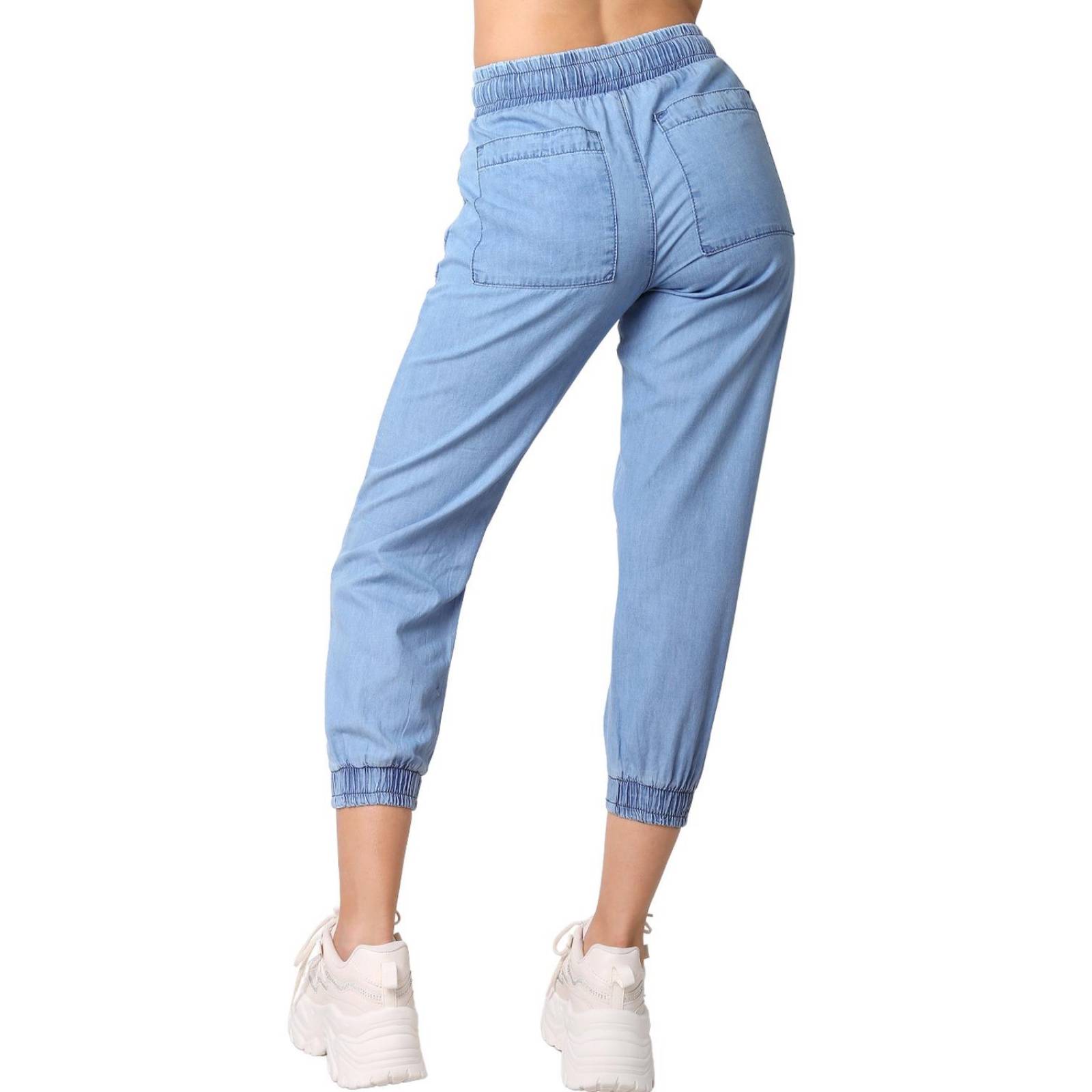 Jeans Mujer Moda Jogger Azul Furor 62106815 .