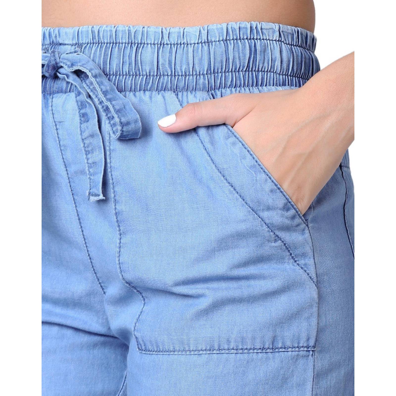 Jeans Mujer Moda Jogger Azul Furor 62106815 .