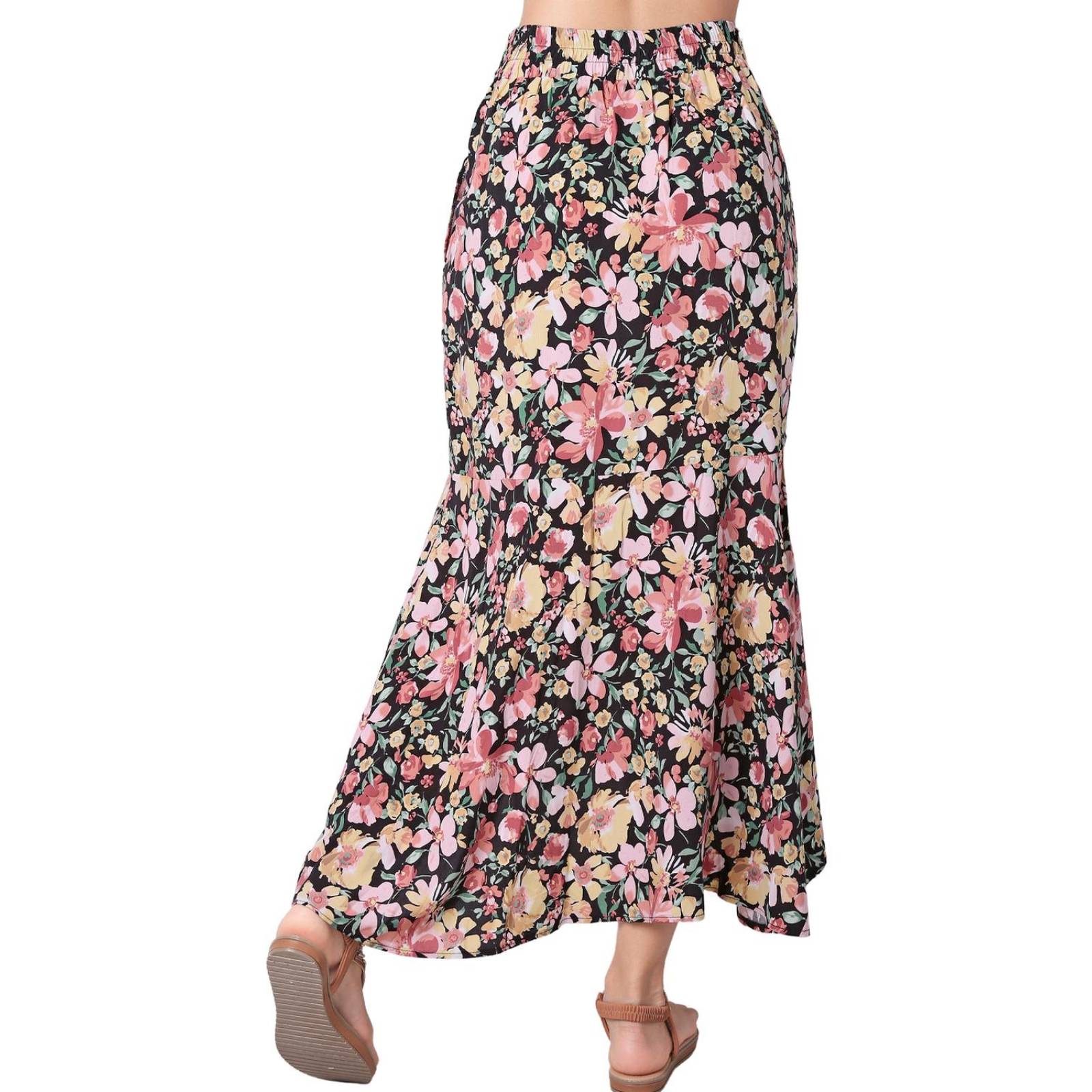 Conjunto 2 Piezas Blusa Y Falda Mujer Casual Negro Stfashion 64105061 .