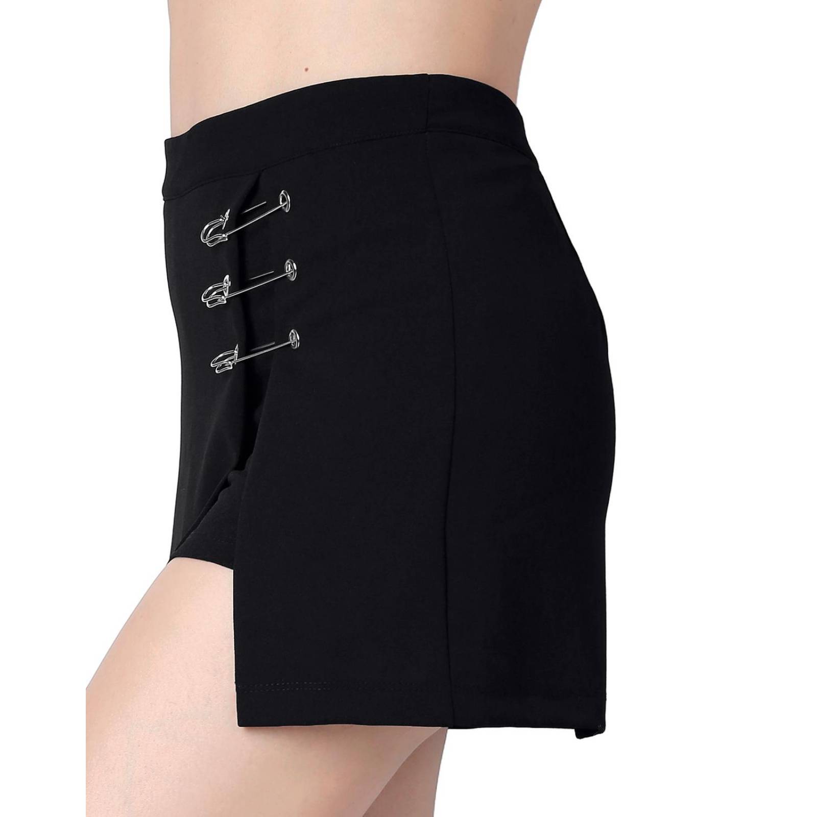 Falda-Short Mujer Casual Recto Negro Stfashion 64105043 .