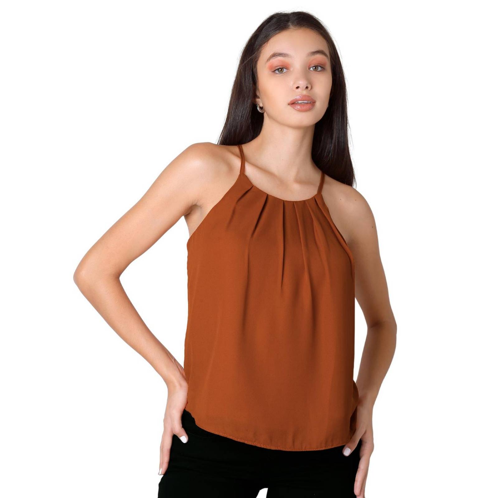 Blusa Mujer Naranja Stfashion 64105003 .