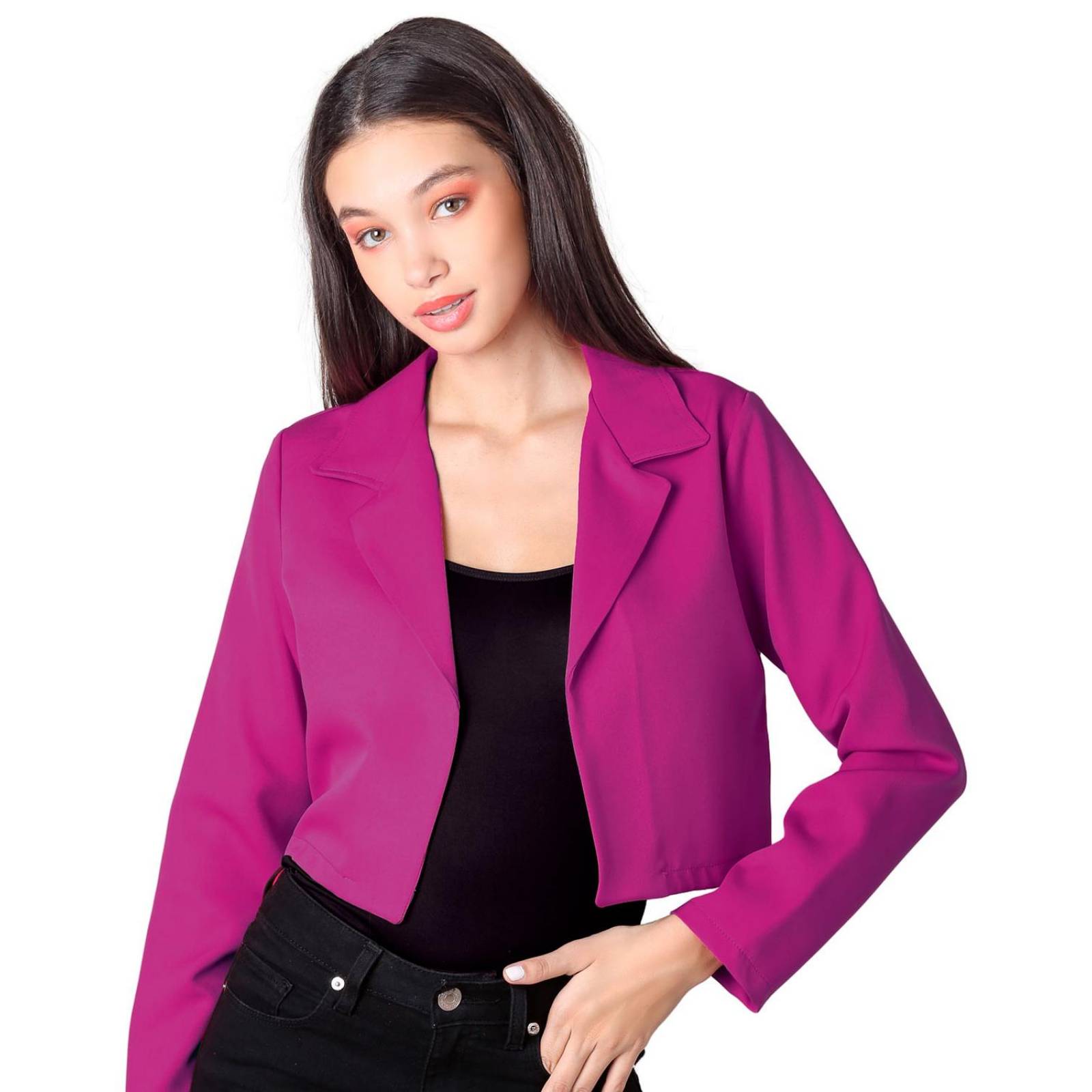 Saco Mujer Formal Blazer Rosa Stfashion 79305011 .