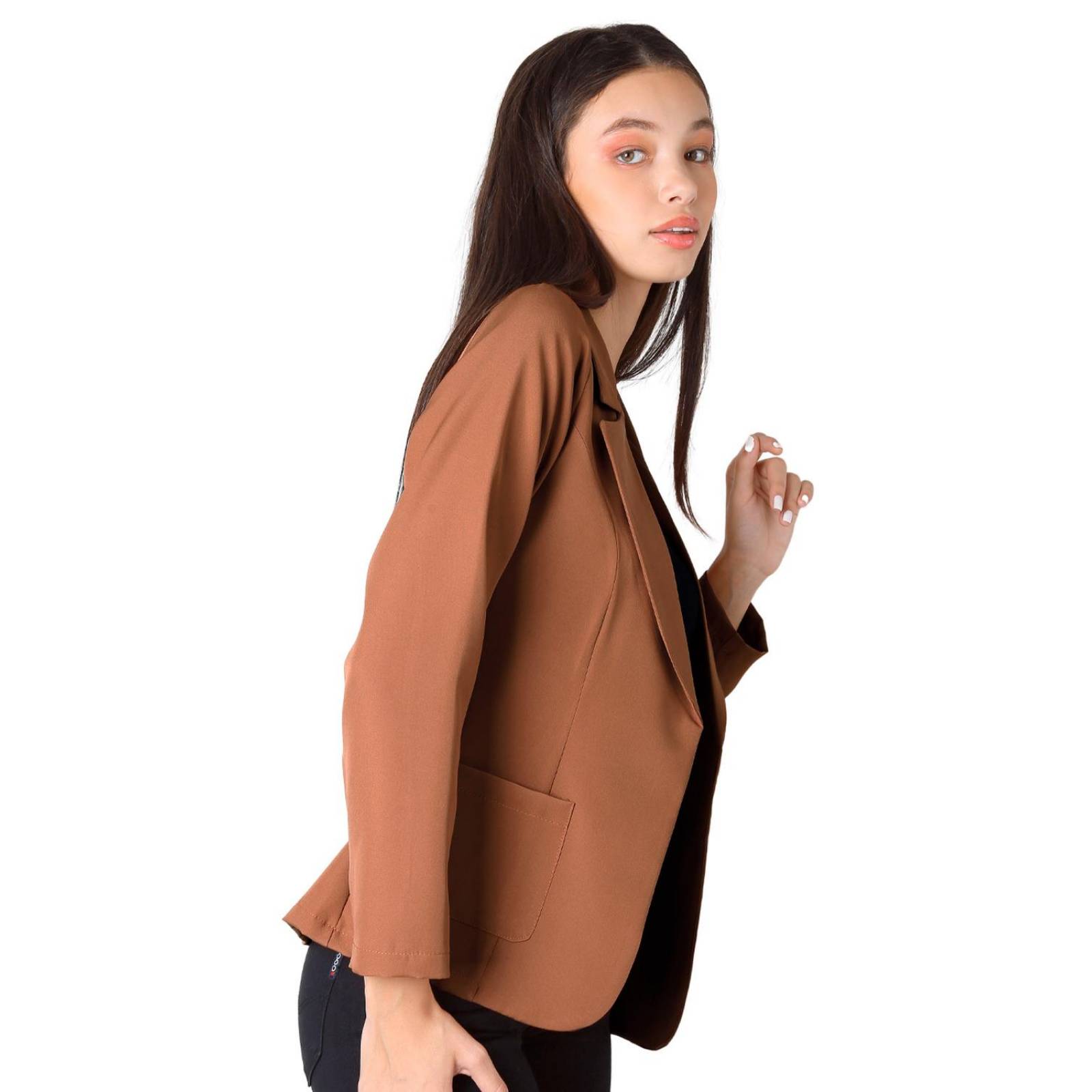 Saco Mujer Formal Blazer Café Stfashion 79305009 