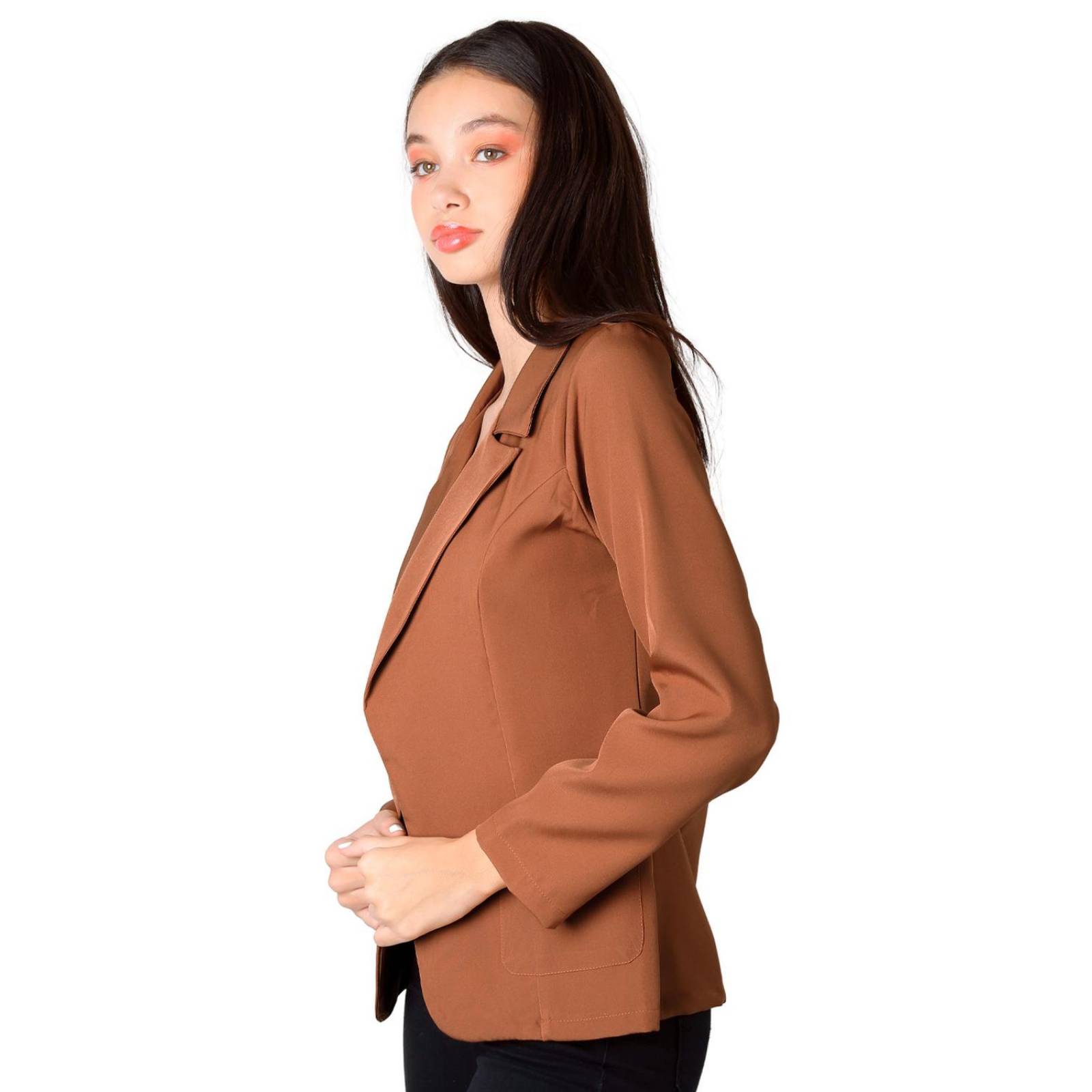 Saco Mujer Formal Blazer Café Stfashion 79305009 