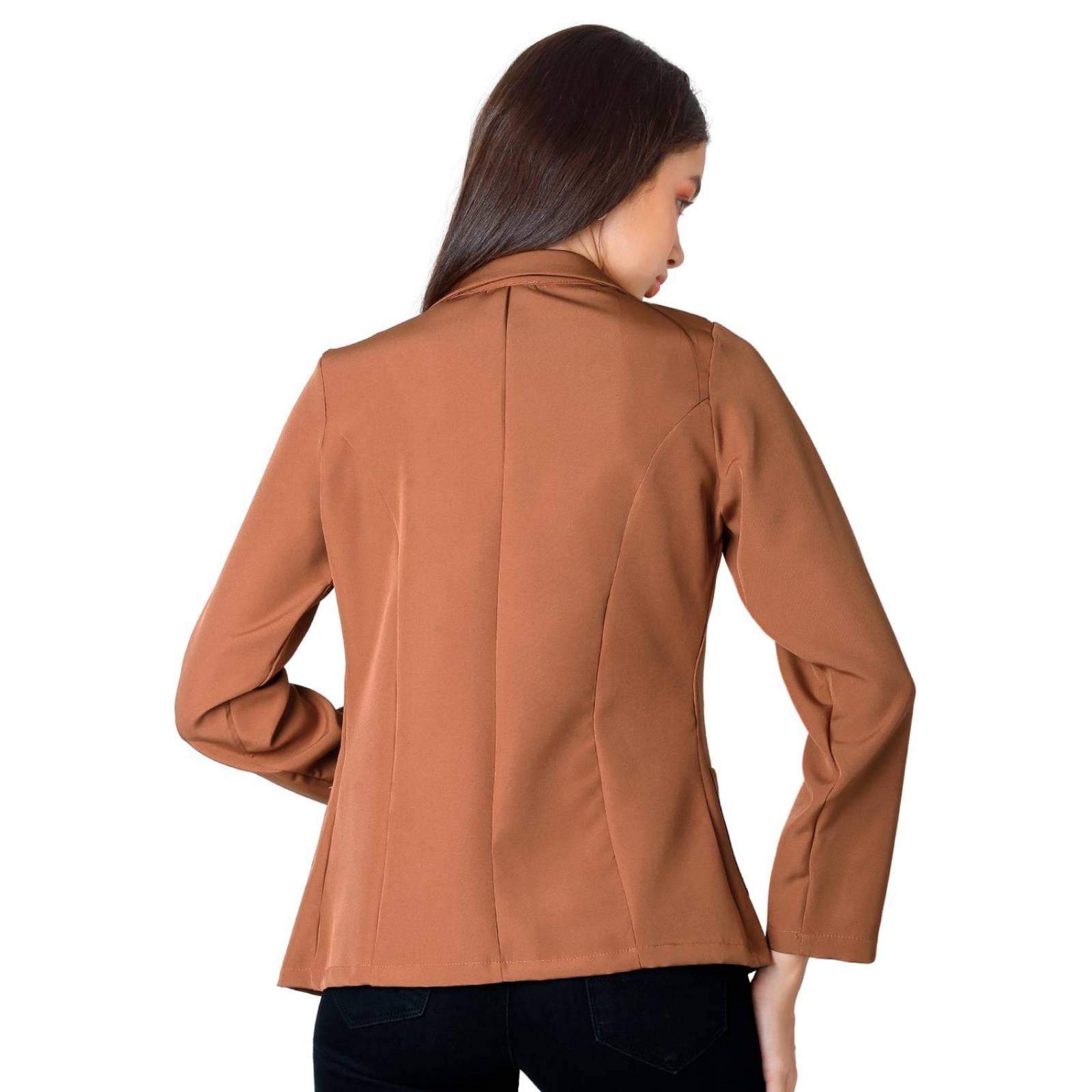 Saco Mujer Formal Blazer Café Stfashion 79305009 