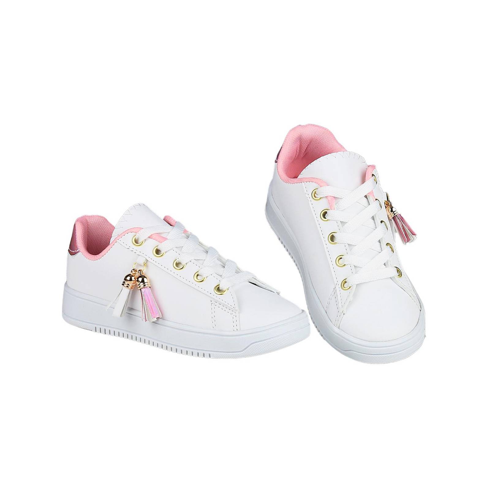 Tenis Niña Moda Piso Blanco Stfashion 12003700