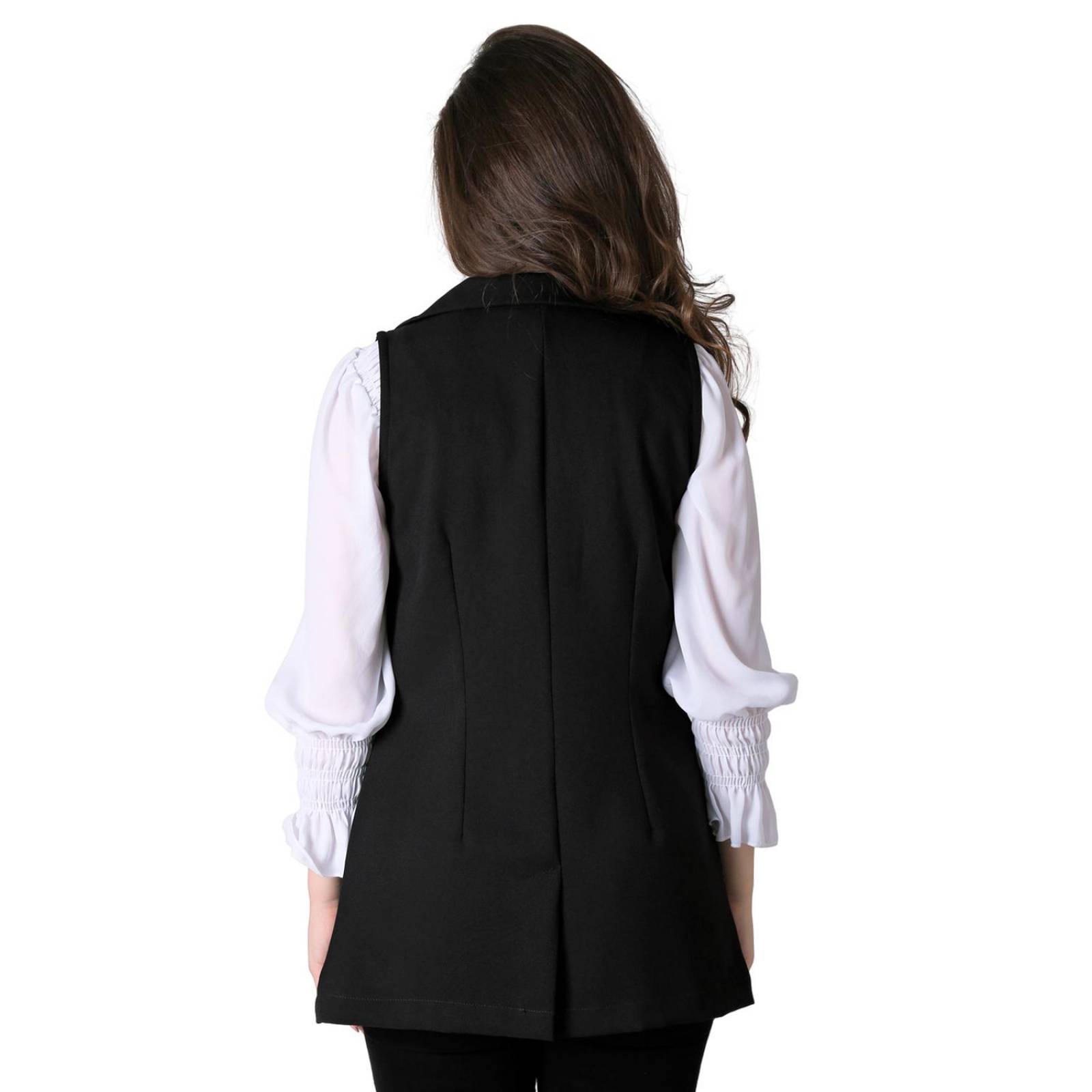 Chaleco Mujer Casual Negro Stfashion 79304626 