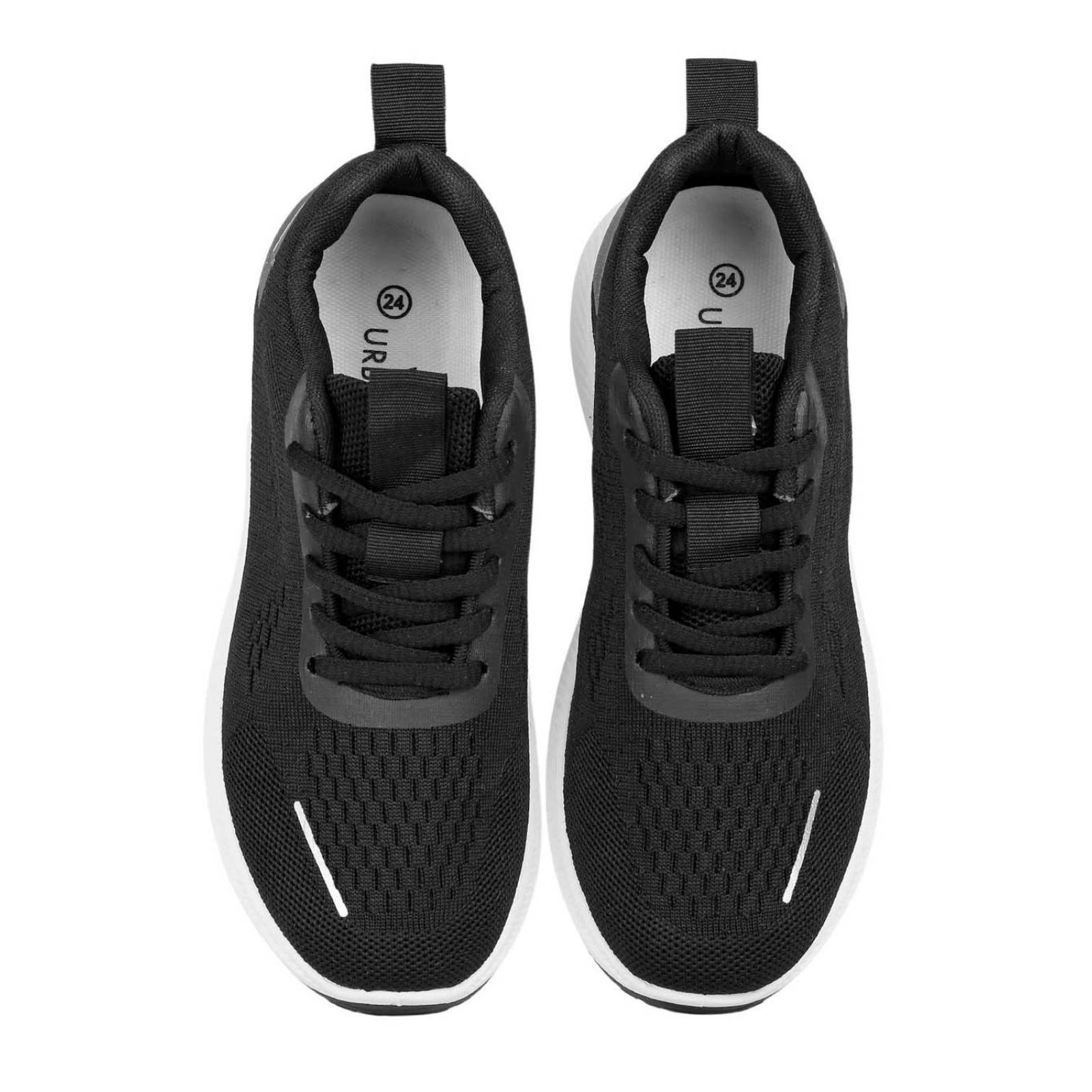 Tenis Mujer Casual Negro Via Urbana 06804001 