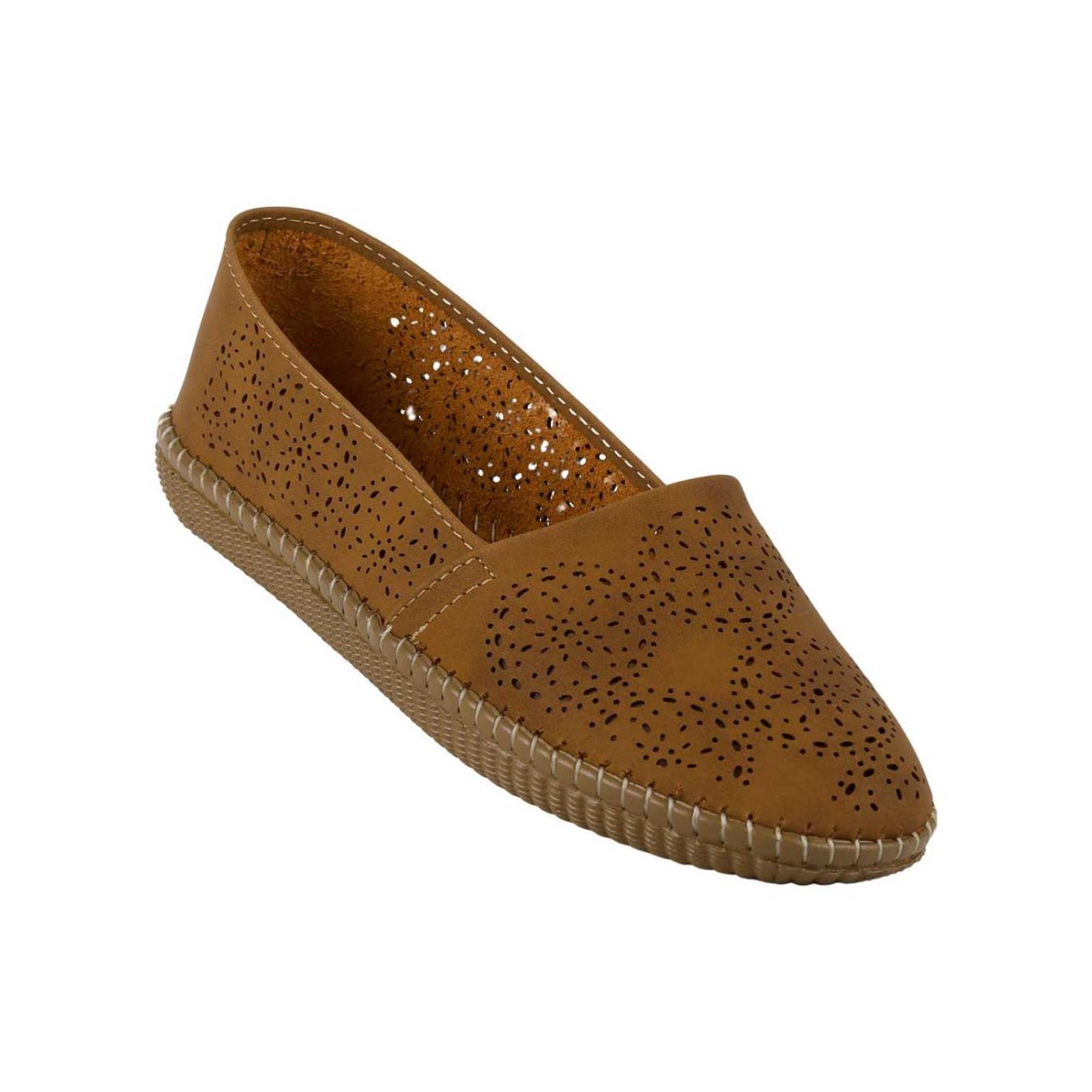 Zapato Mujer Mocasin Casual Café Calzado Amparo 05304002 