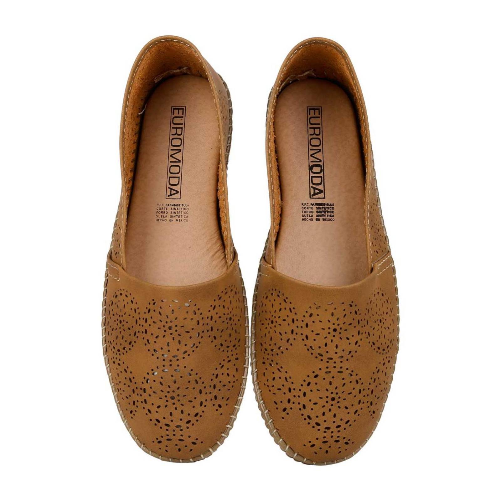 Zapato Mujer Mocasin Casual Café Calzado Amparo 05304002 