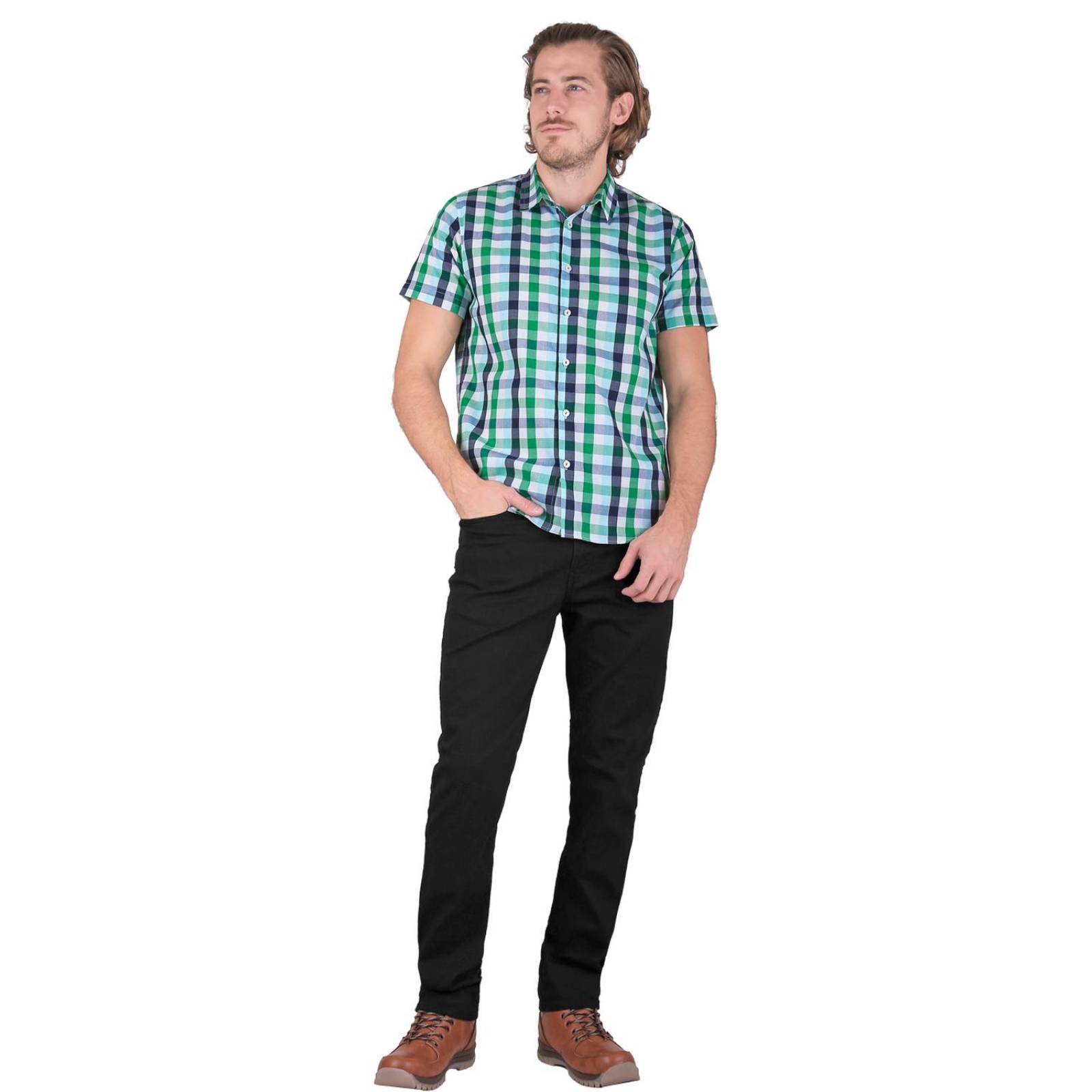 Jeans Hombre Básico Recto Power Negro Oggi 59103004
