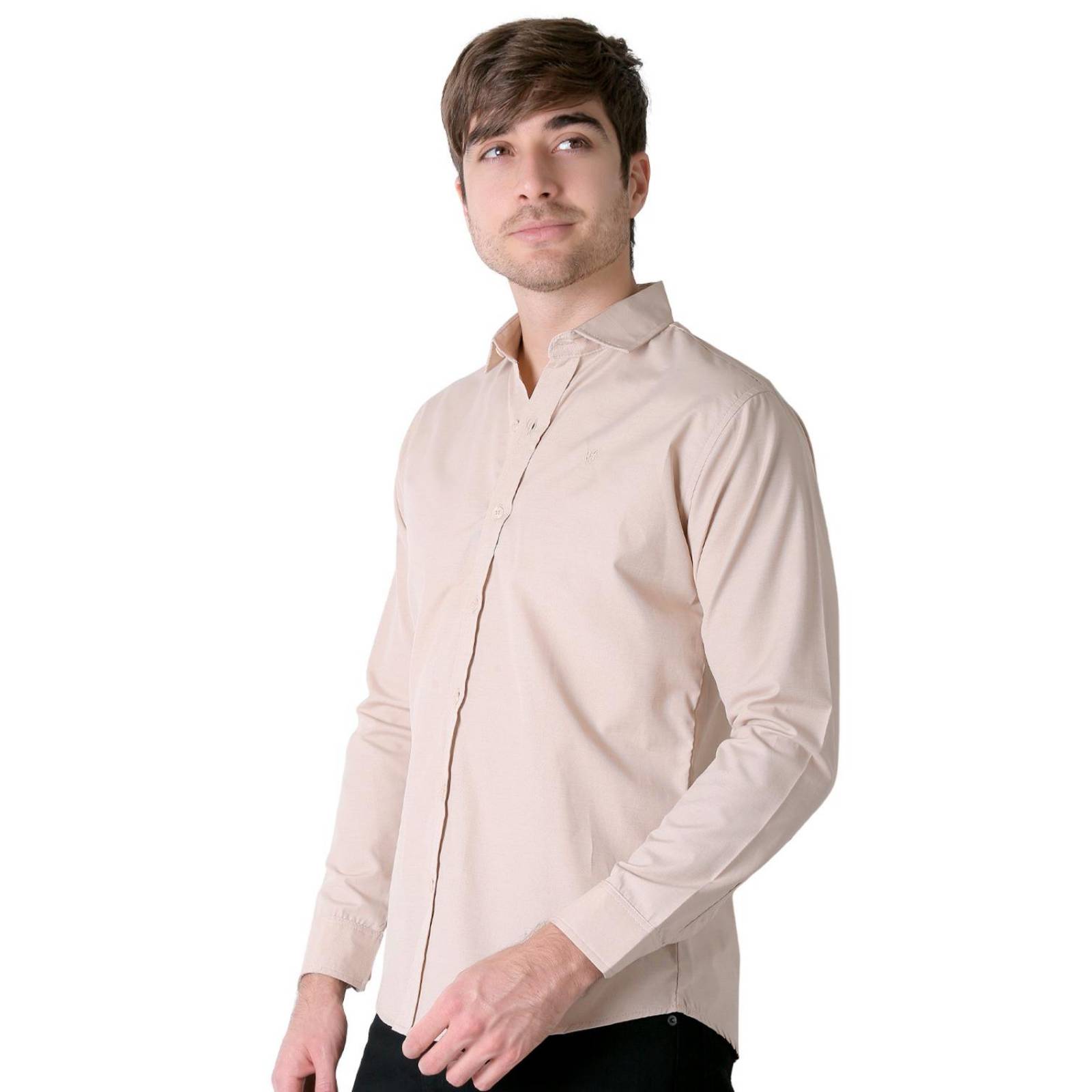 Camisa Hombre Casual Slim Beige Stfashion 50505019 