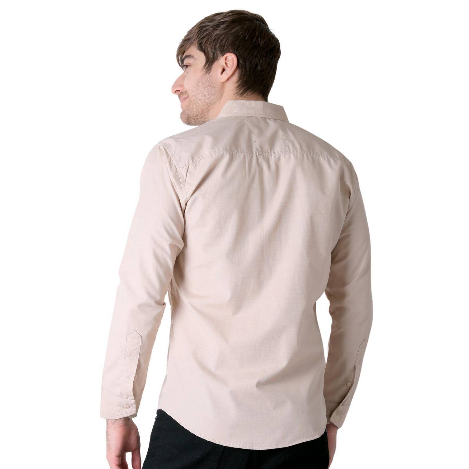 Camisa Hombre Casual Slim Beige Stfashion 50505019 