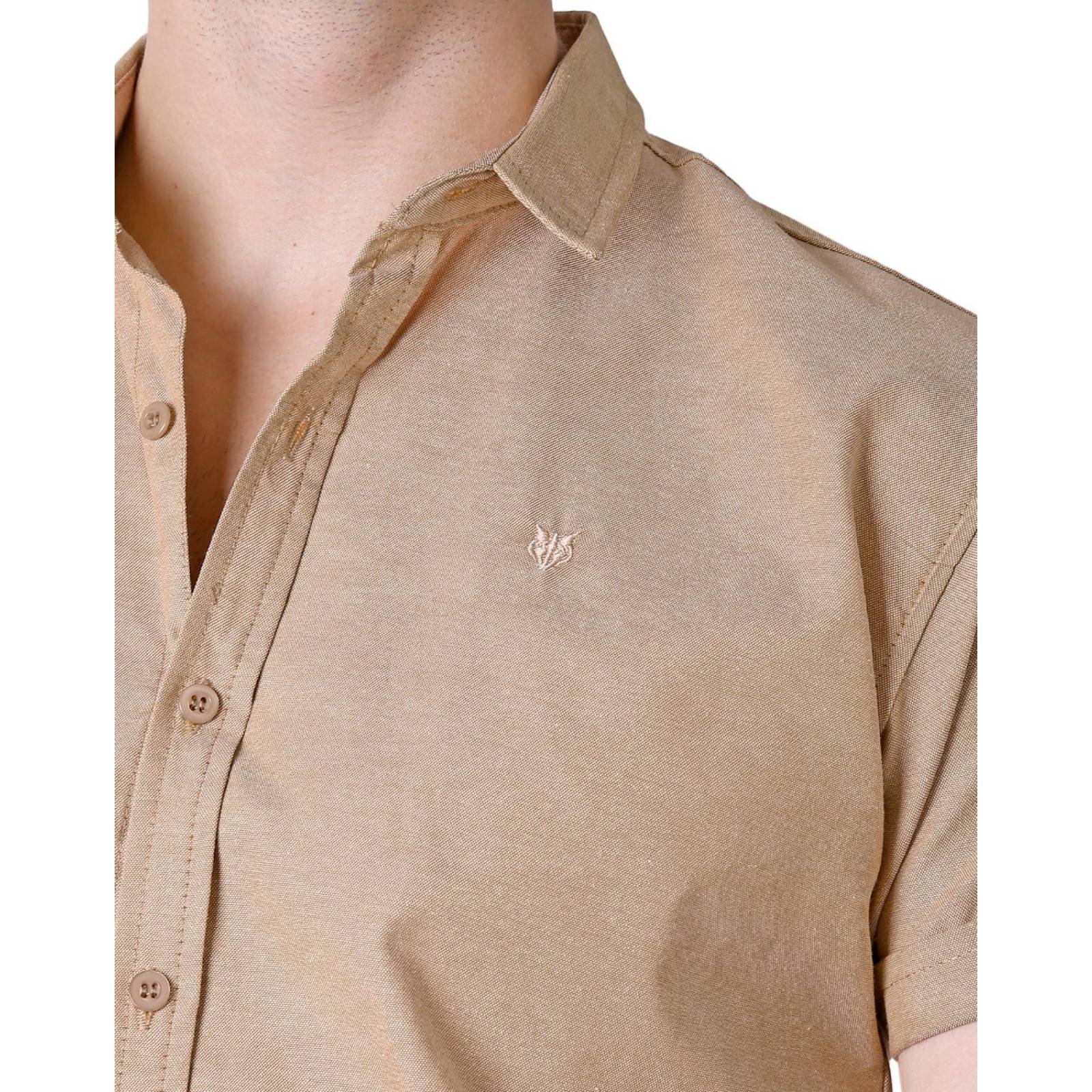 Camisa Hombre Casual Slim Beige Stfashion 50505021 