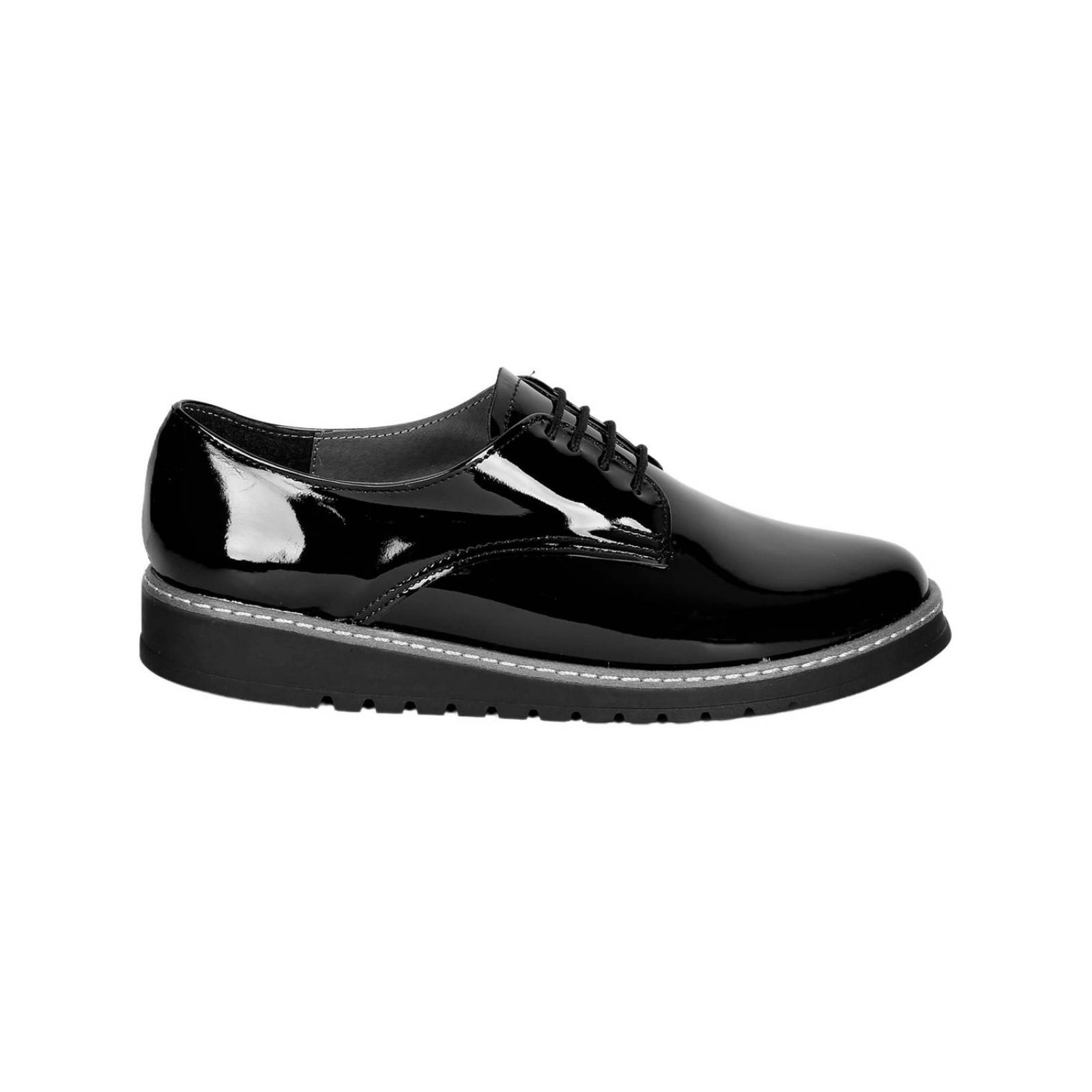 Zapato Mujer Oxford Casual Piso Negro Stfashion 00302907 