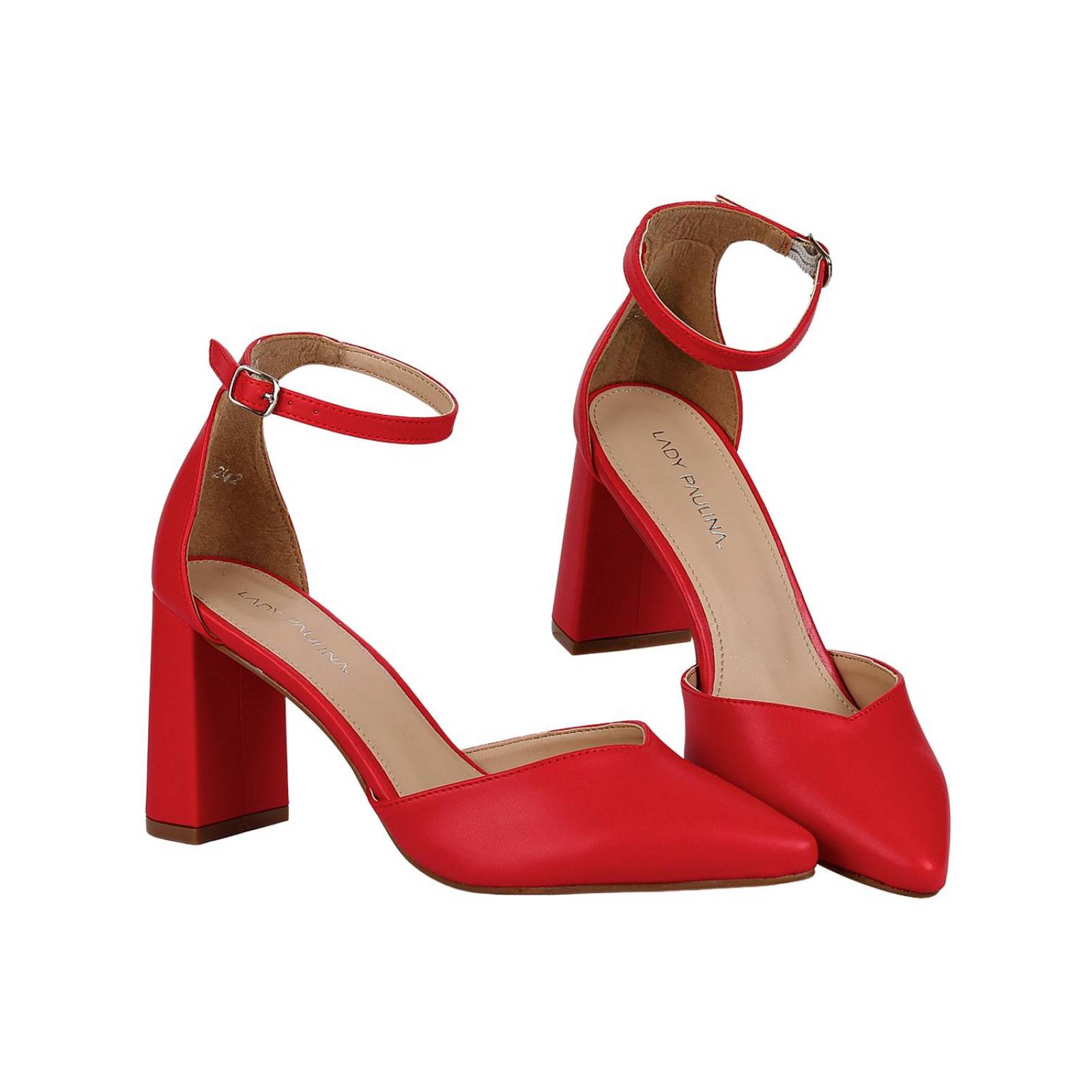 Zapatilla Mujer Tacón Rojo Lady Paulina 02703809 