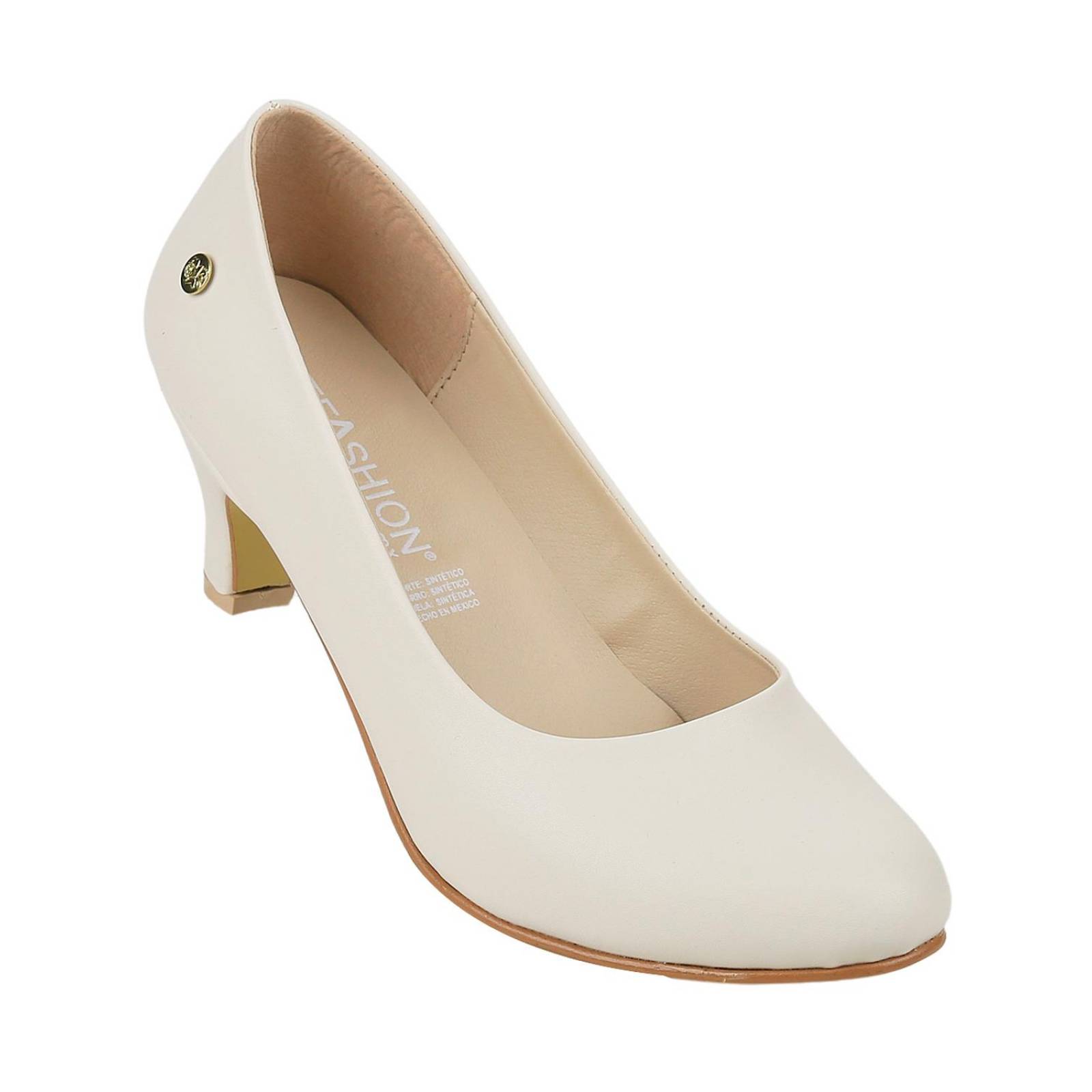 Zapatilla Mujer Tacón Crema Stfashion 00303705 