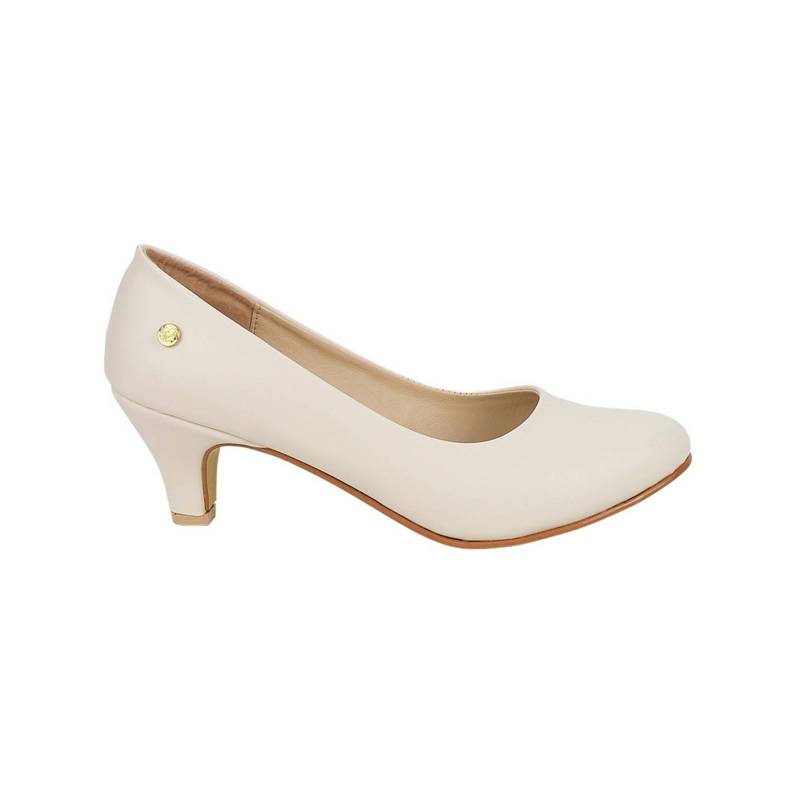Zapatilla Mujer Tacón Crema Stfashion 00303705 