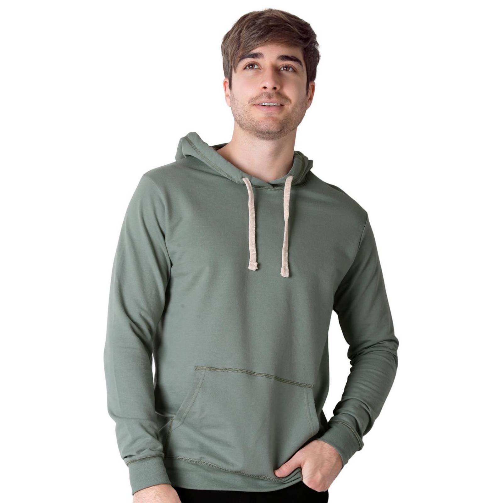 Sudadera Hombre Moda Con Capucha Verde Optima 56505001 
