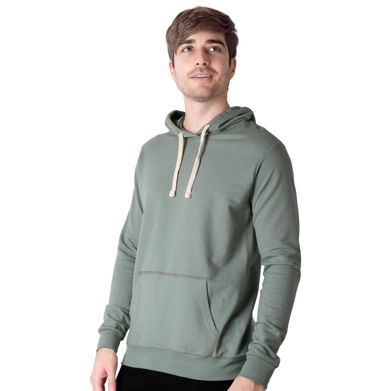 Sudadera Hombre Moda Con Capucha Verde Optima 56505001 