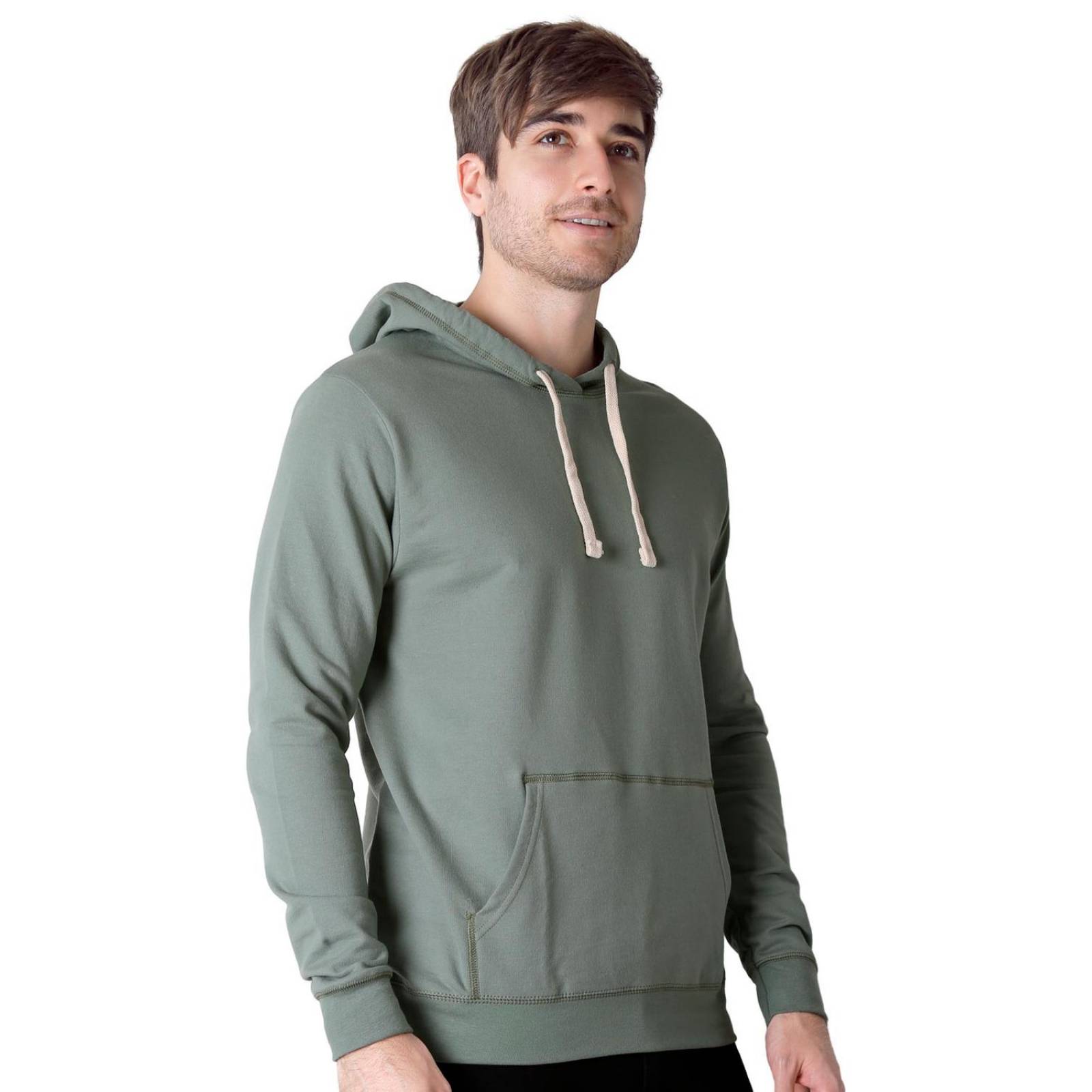 Sudadera Hombre Moda Con Capucha Verde Optima 56505001 