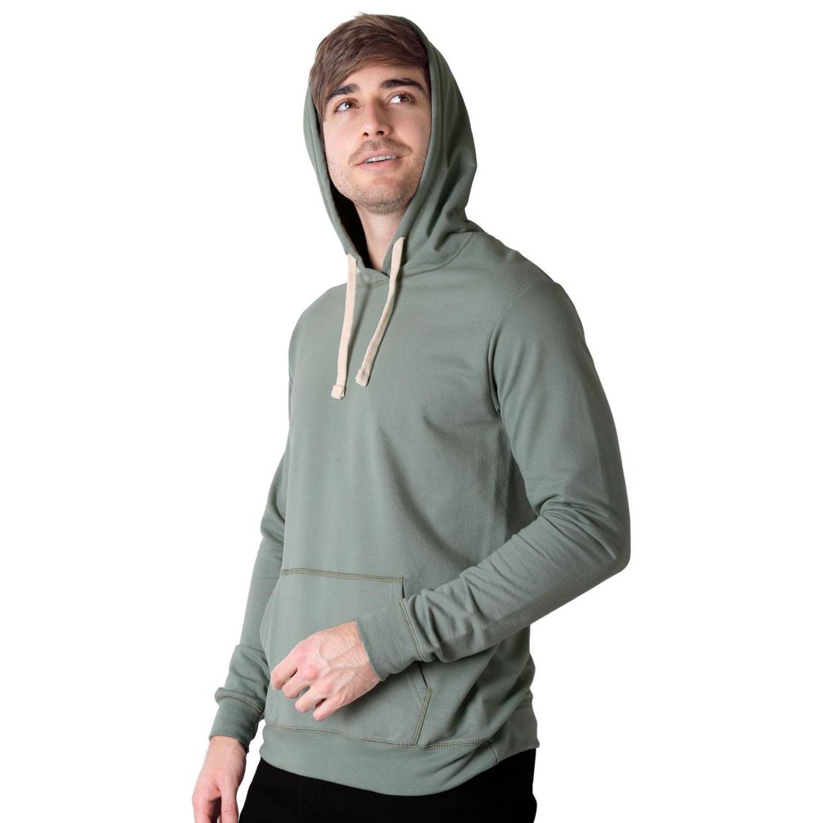 Sudadera Hombre Moda Con Capucha Verde Optima 56505001 