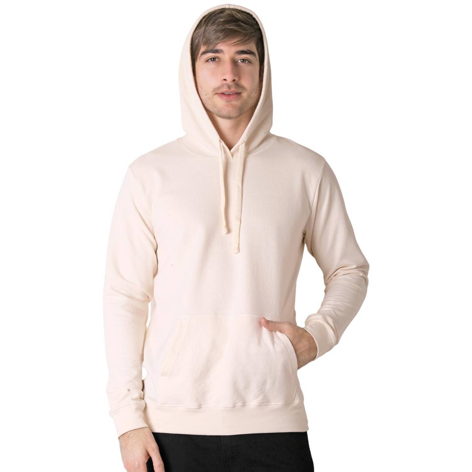 Sudadera Hombre Moda Con Capucha Beige Optima 56505002 