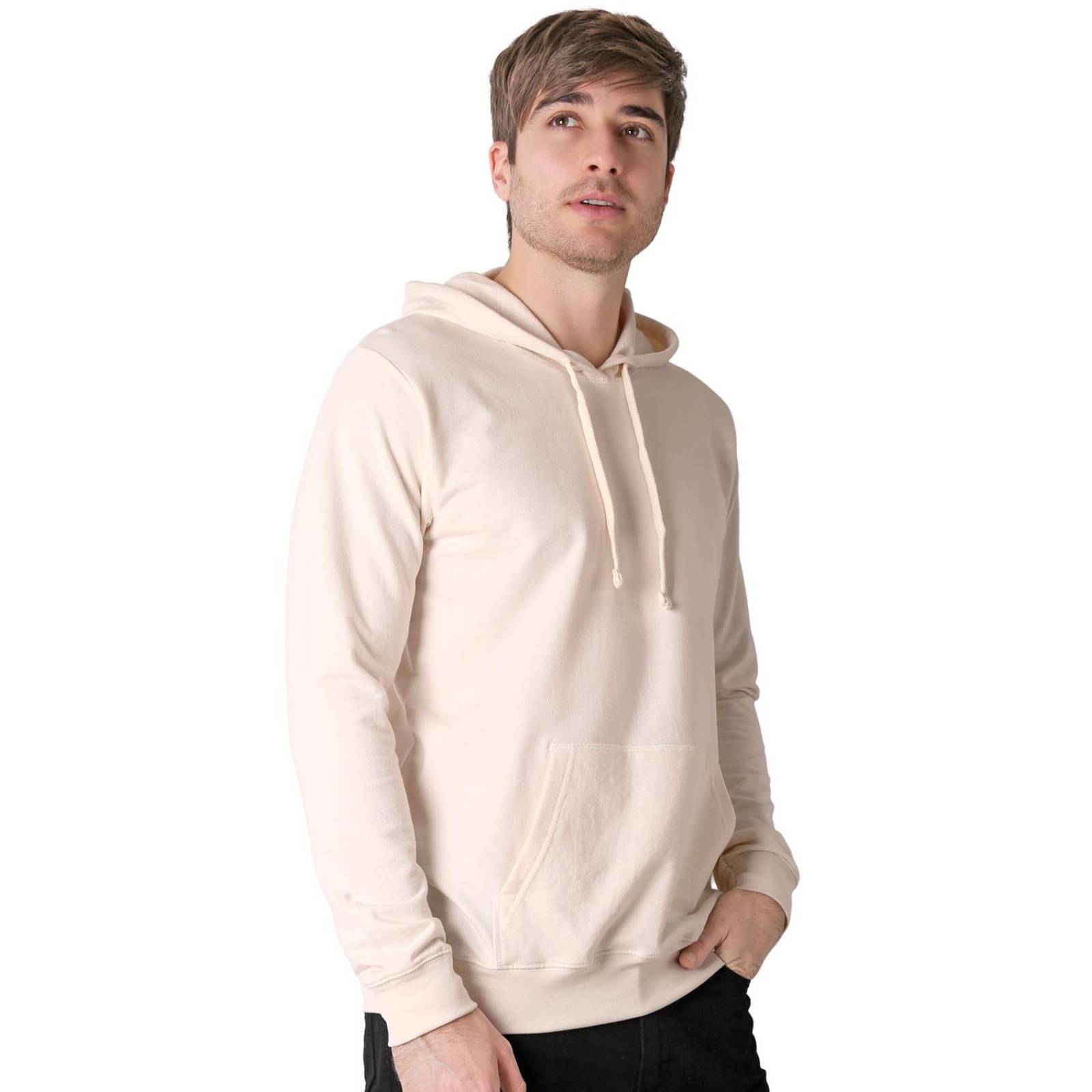 Sudadera Hombre Moda Con Capucha Beige Optima 56505002 