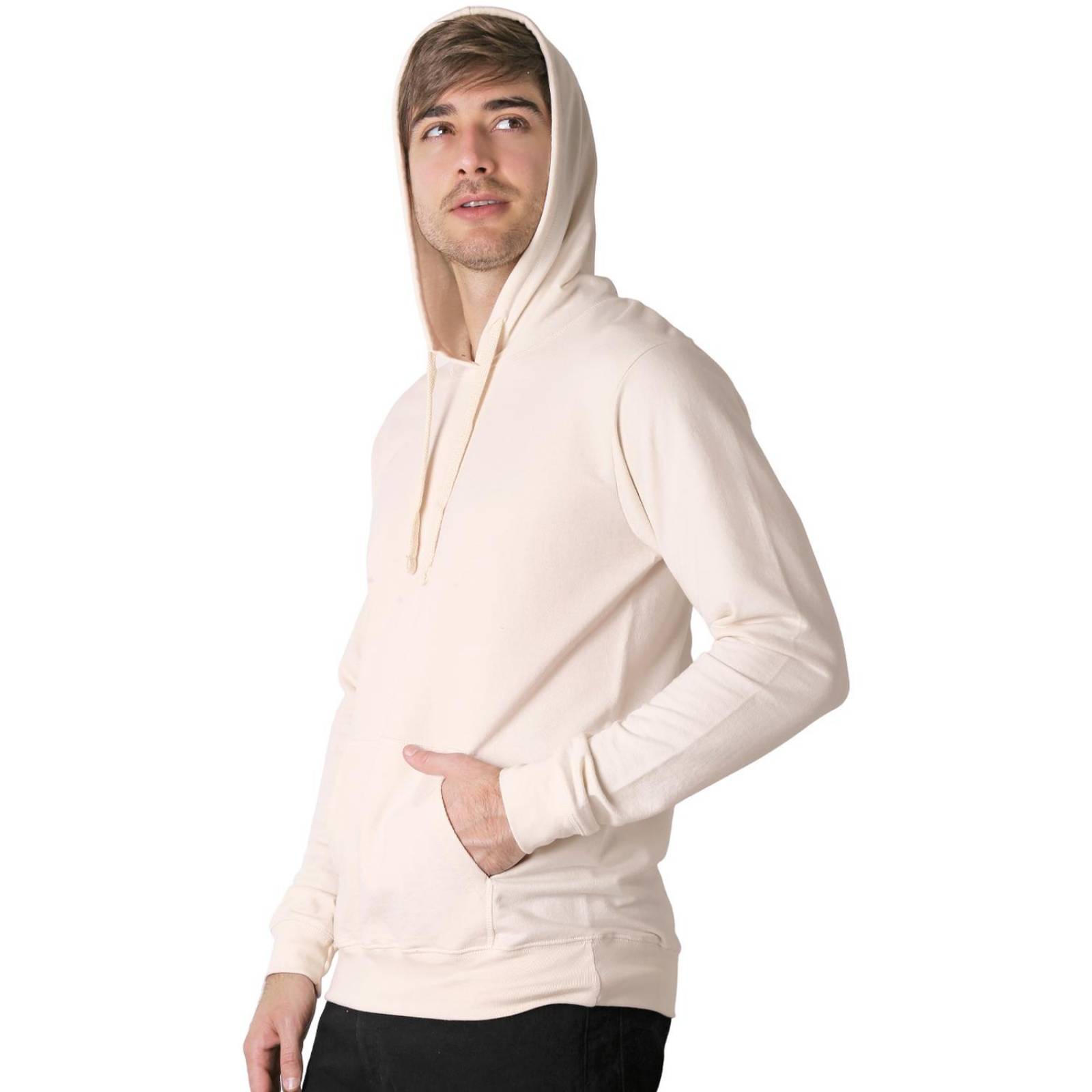 Sudadera Hombre Moda Con Capucha Beige Optima 56505002 