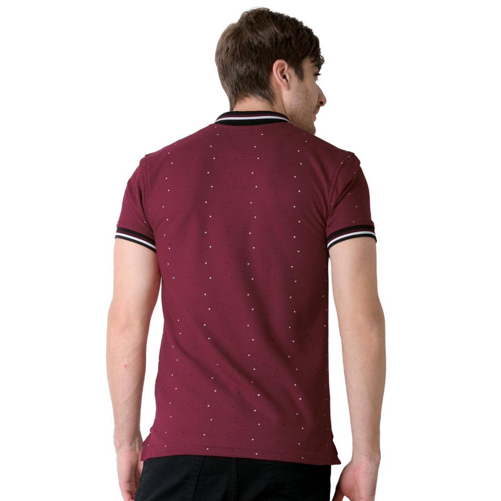 Playera Hombre Moda Polo Vino Stfashion 52605002 