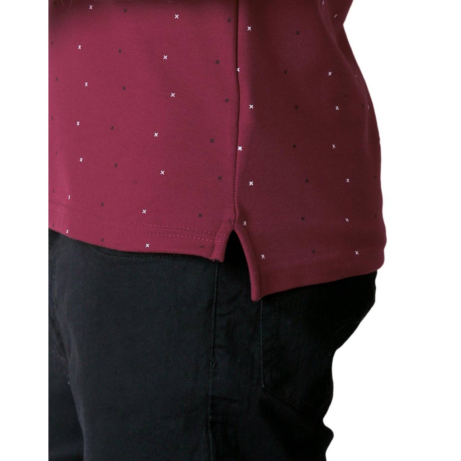 Playera Hombre Moda Polo Vino Stfashion 52605002 