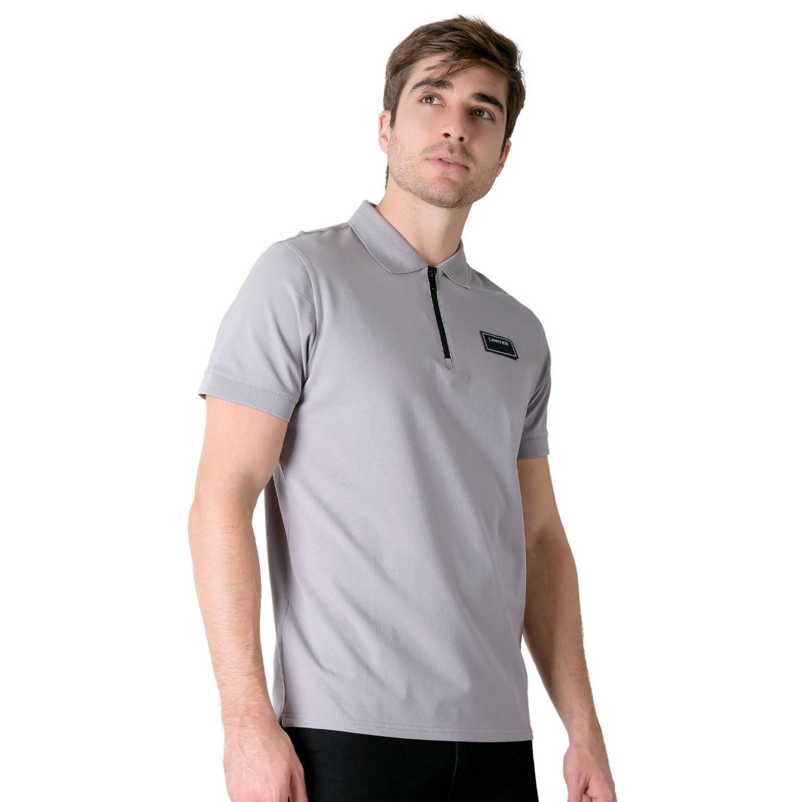 Playera Hombre Moda Polo Gris Roosevelt 50105019 