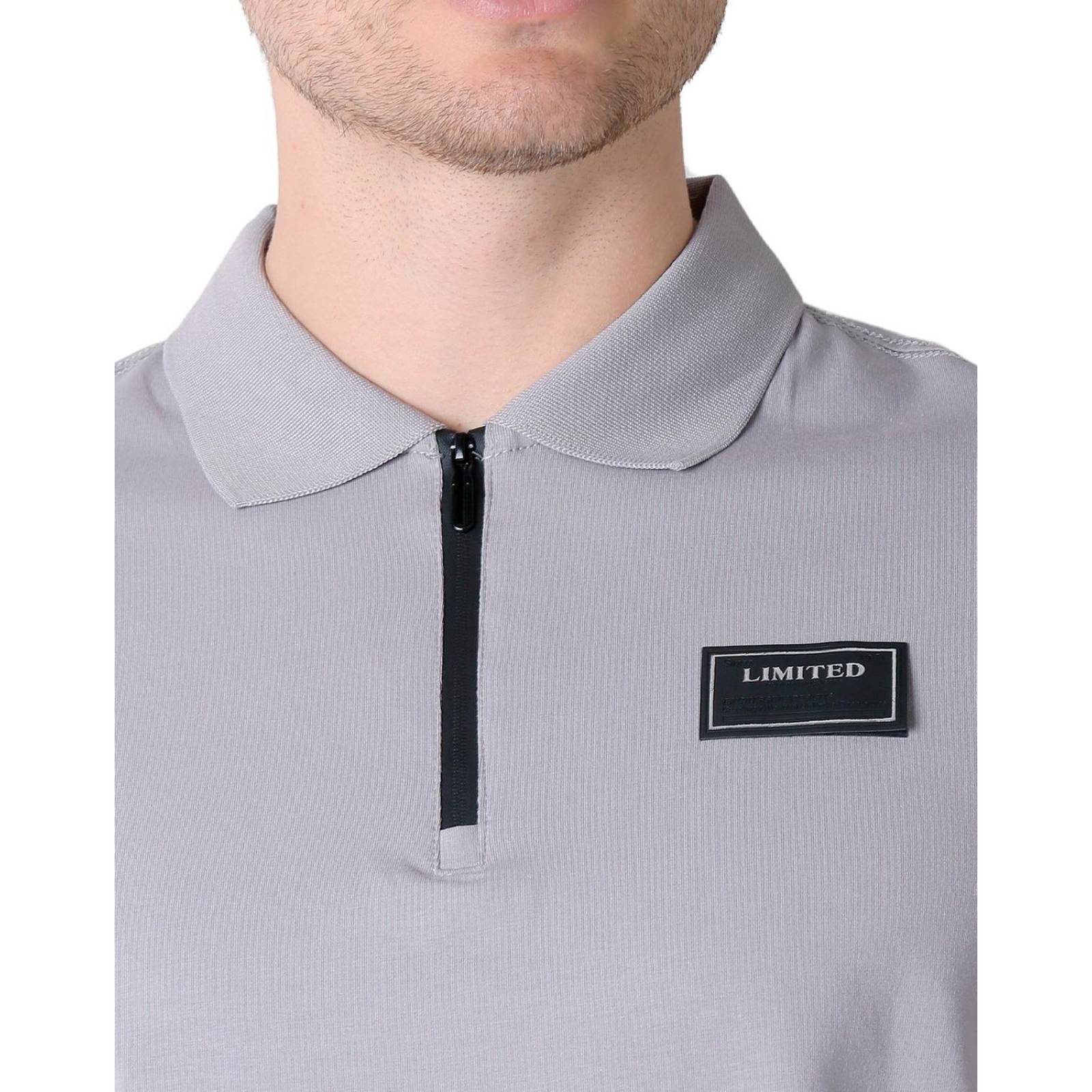 Playera Hombre Moda Polo Gris Roosevelt 50105019 