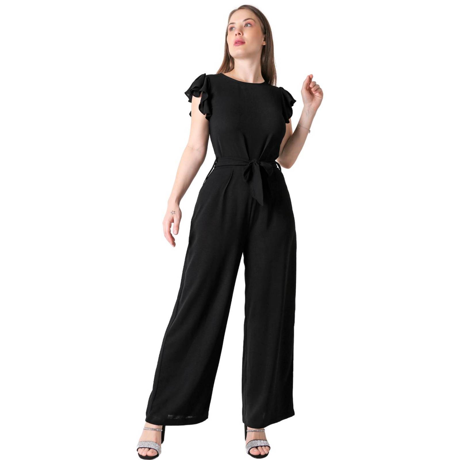 Jumpsuit Mujer Casual Negro Stfashion 79305037 