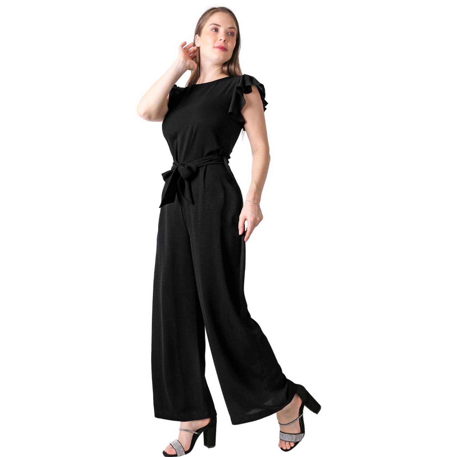 Jumpsuit Mujer Casual Negro Stfashion 79305037 