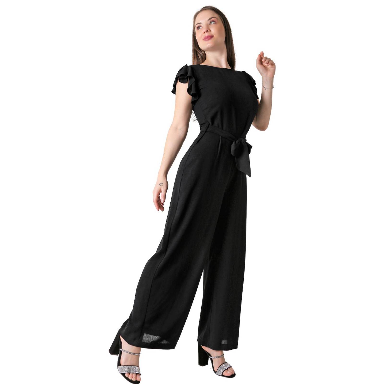 Jumpsuit Mujer Casual Negro Stfashion 79305037 