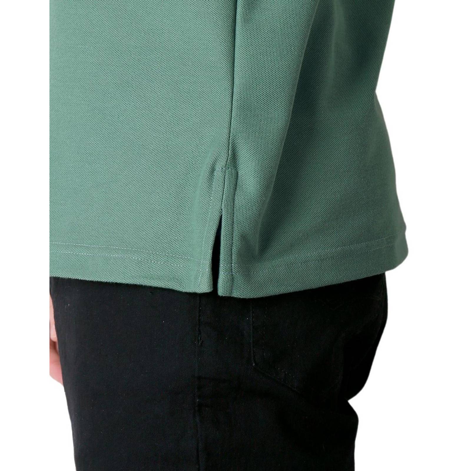 Playera Hombre Basico Polo Verde Stfashion 52605021 