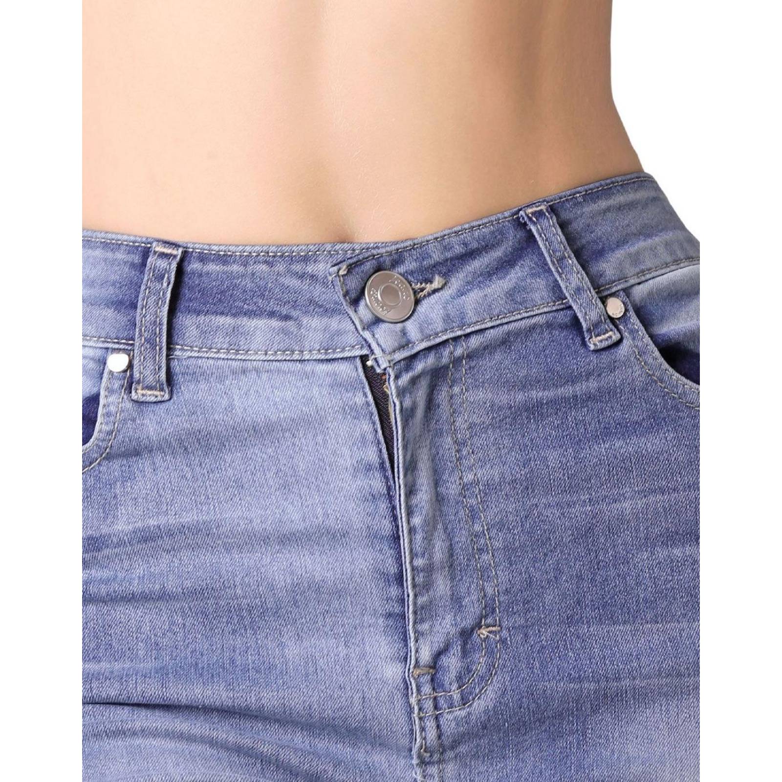 Jeans Mujer Moda Skinny Azul Stfashion 63105016 