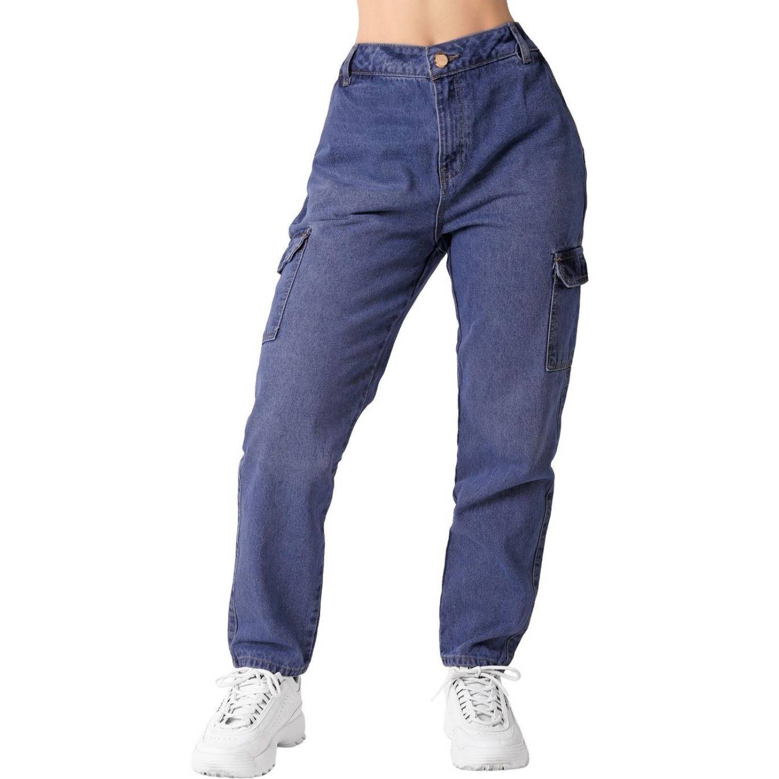 Jeans Mujer Moda Cargo Azul Fergino 52905010 