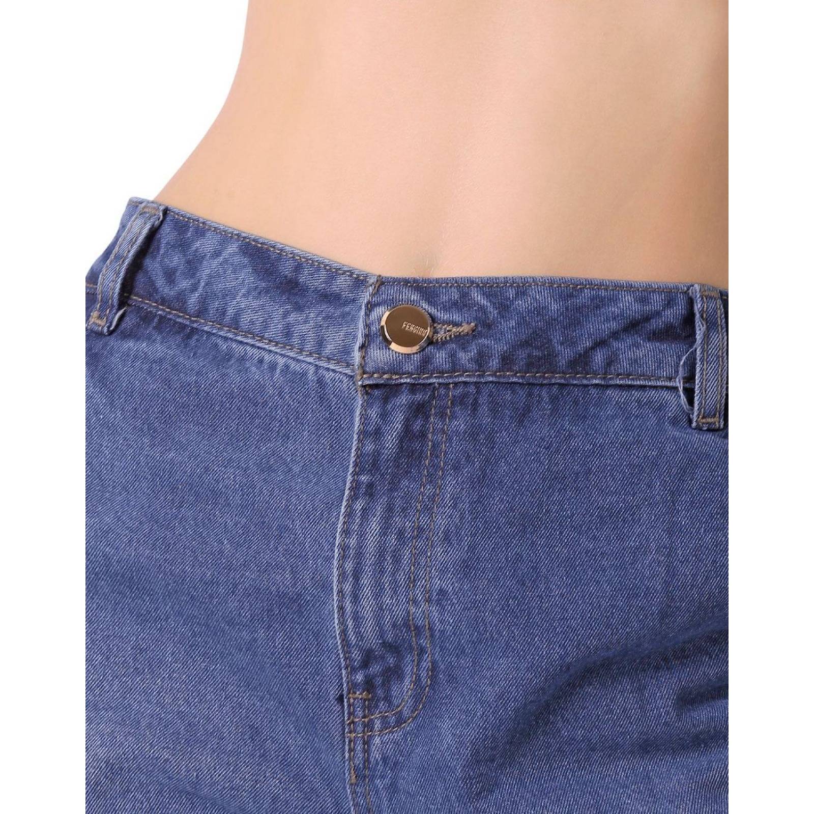 Jeans Mujer Moda Cargo Azul Fergino 52905010 