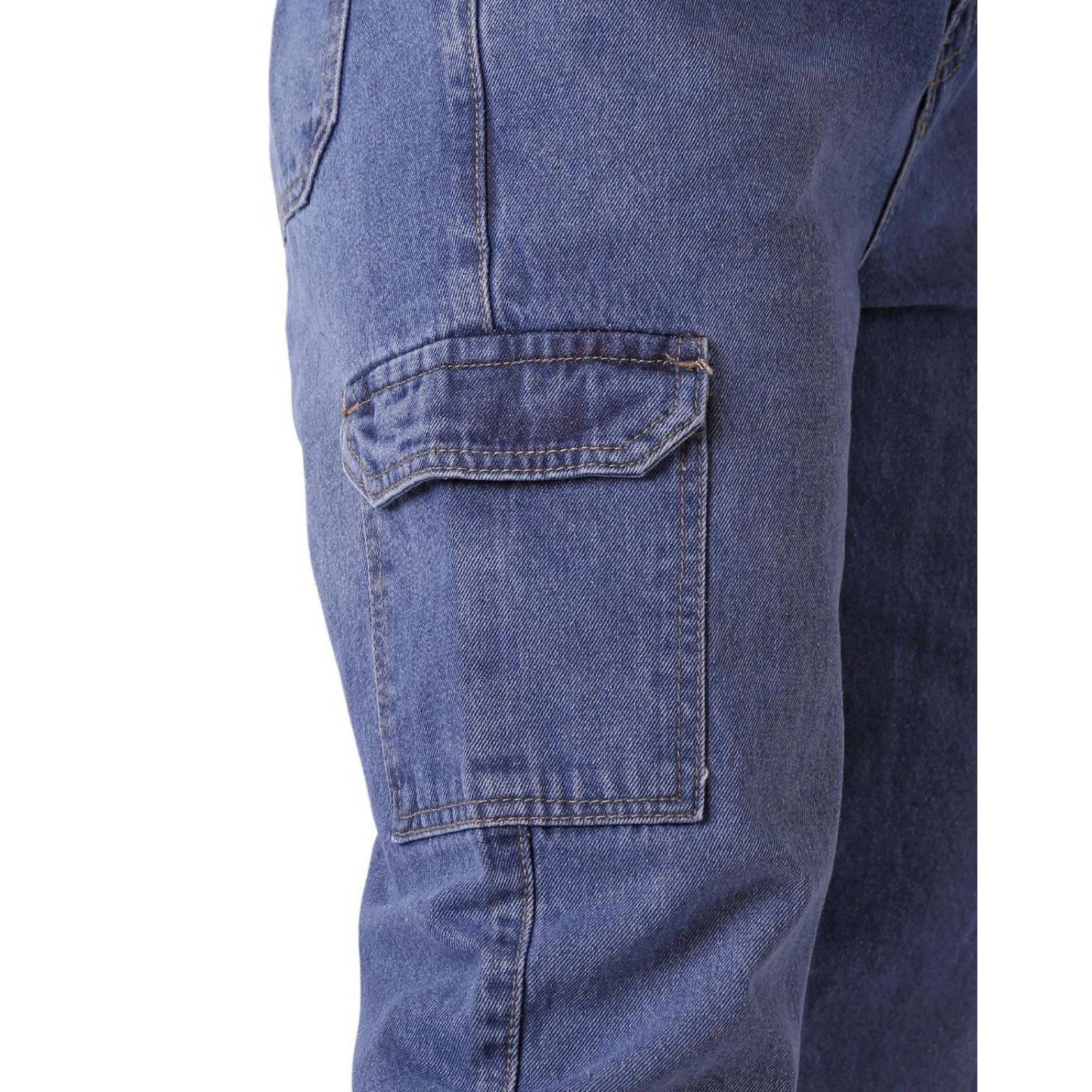 Jeans Mujer Moda Cargo Azul Fergino 52905010 