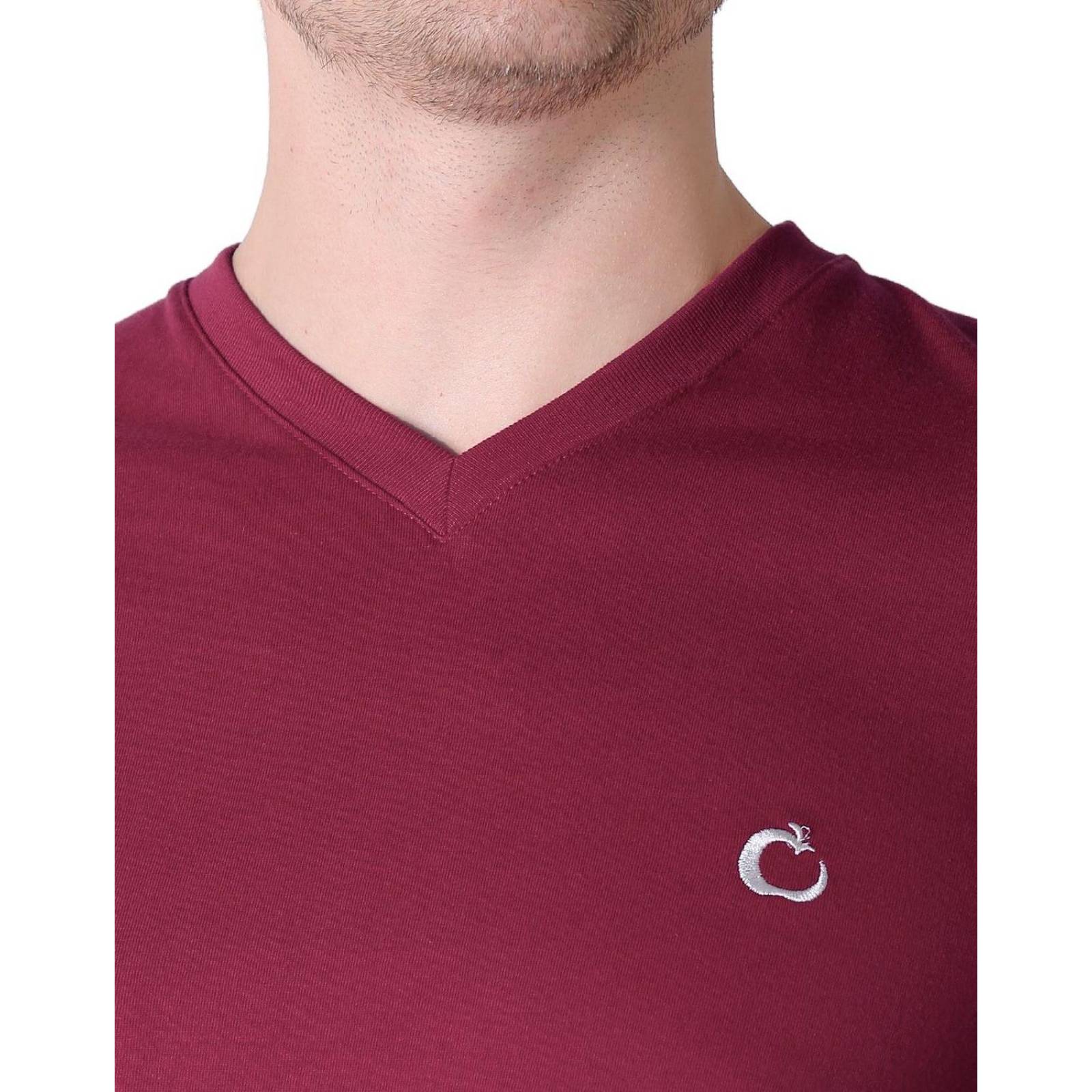 Playera Hombre Basico Camiseta Rojo Stfashion 61705001 