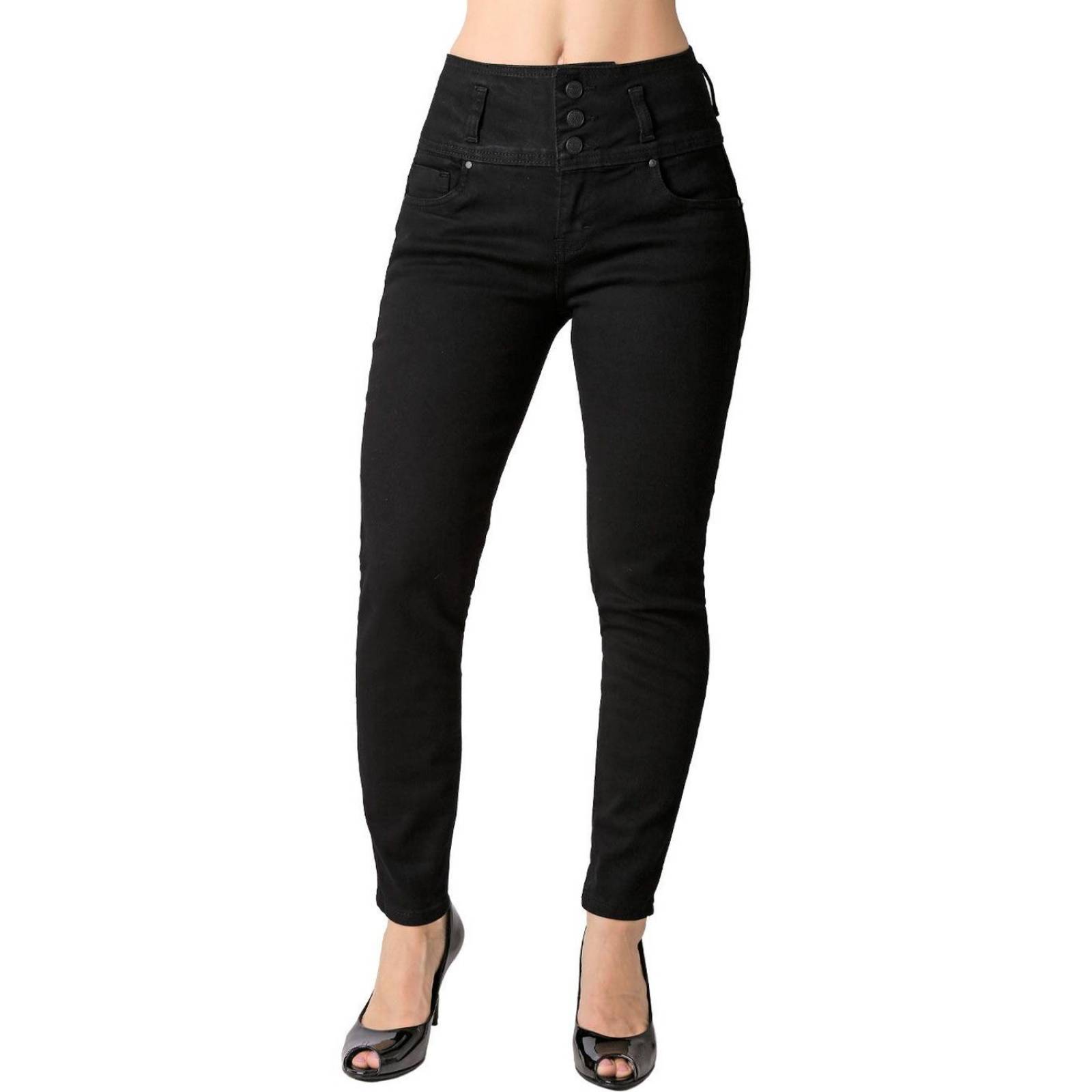 Jeans Mujer Moda Skinny Negro Furor Cartagena 62106828 