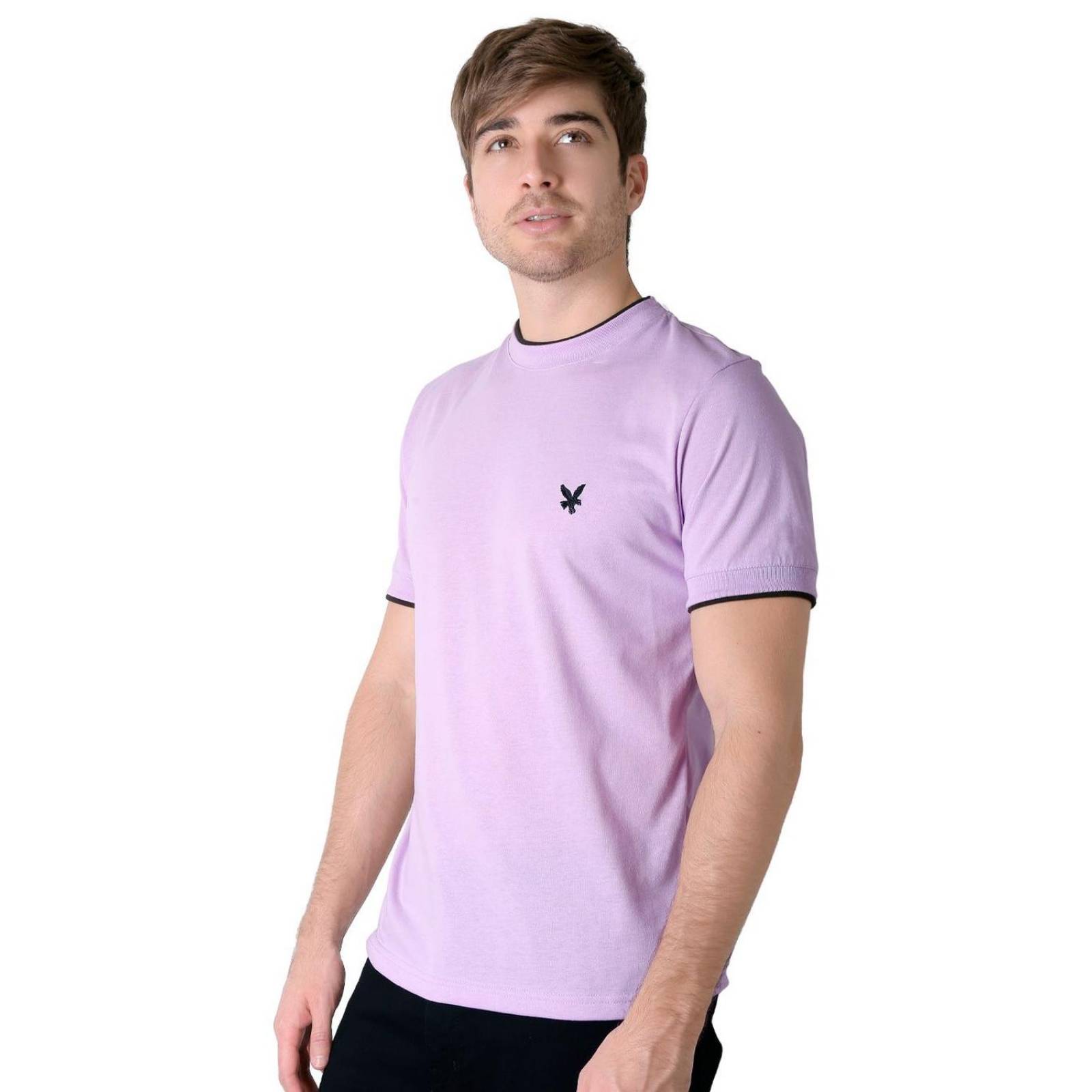 Playera Hombre Moda Camiseta Lila Stfashion 61705006 